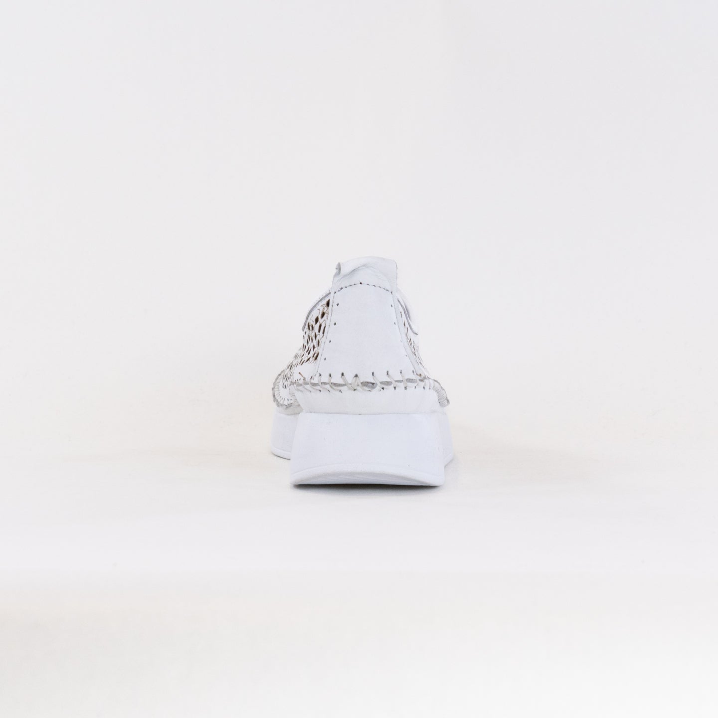 Spring Step Women's Youlanda Perforated Wedge Sneakers - Pure White