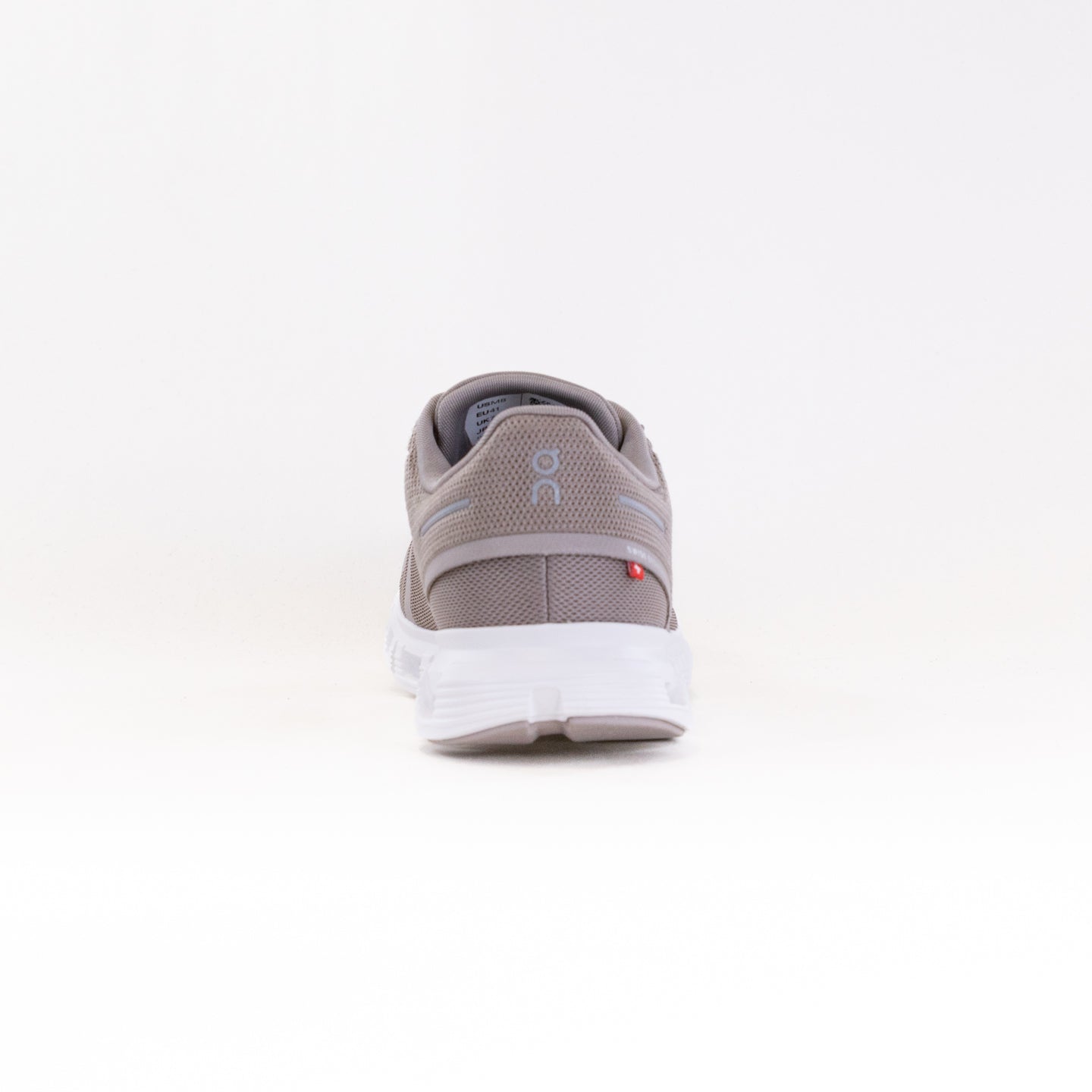 Men's On Cloud 6 Running Shoes in Fog/White Color Scheme