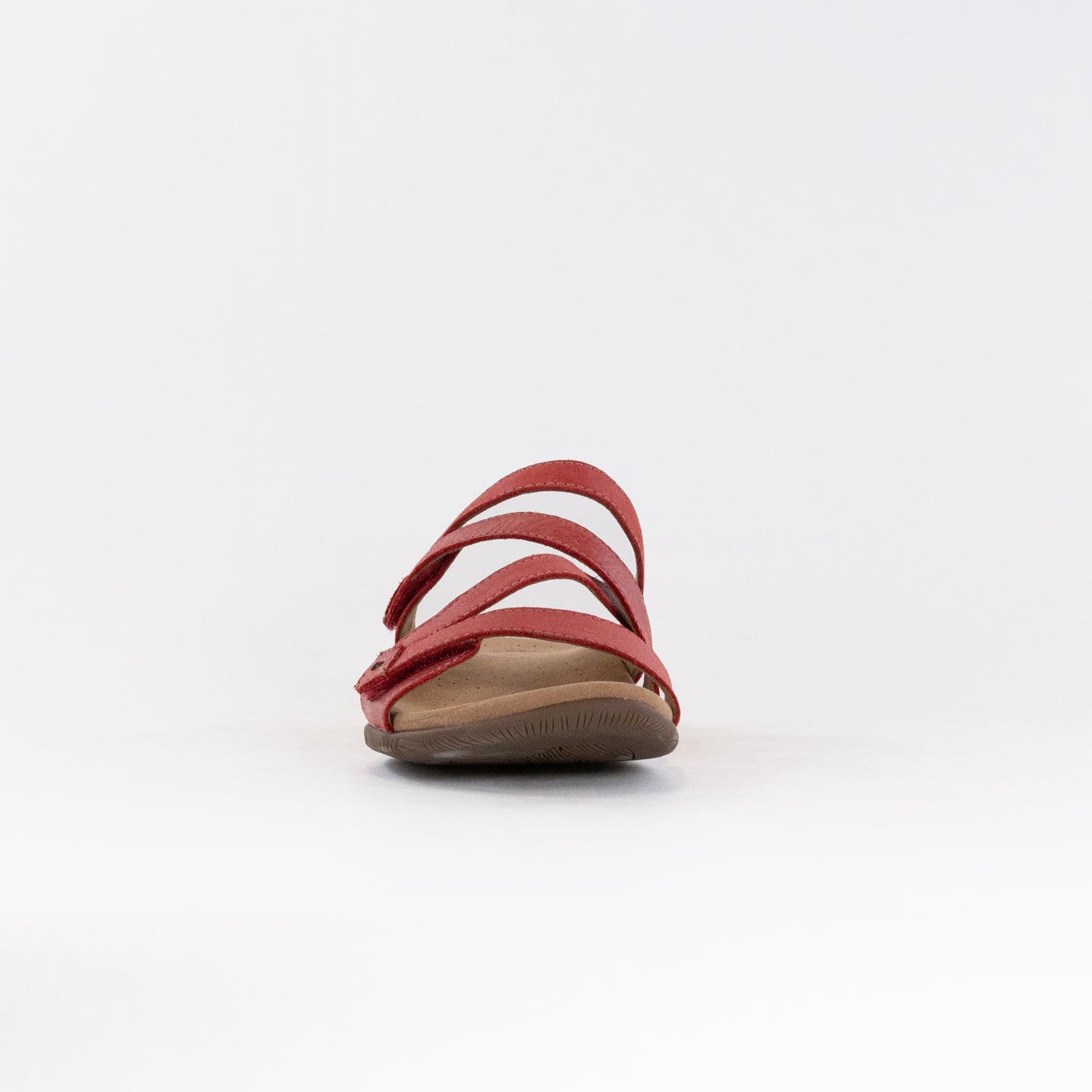 True Red Women's Taos Double U Premium Leather Slide Sandals