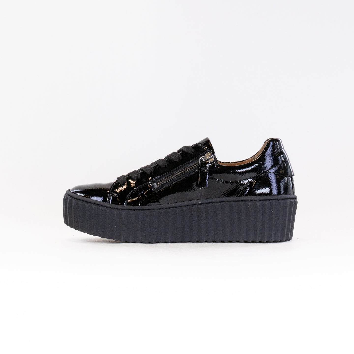 Gabor Women's Black Patent 53.200.97 Lightweight Sneakers
