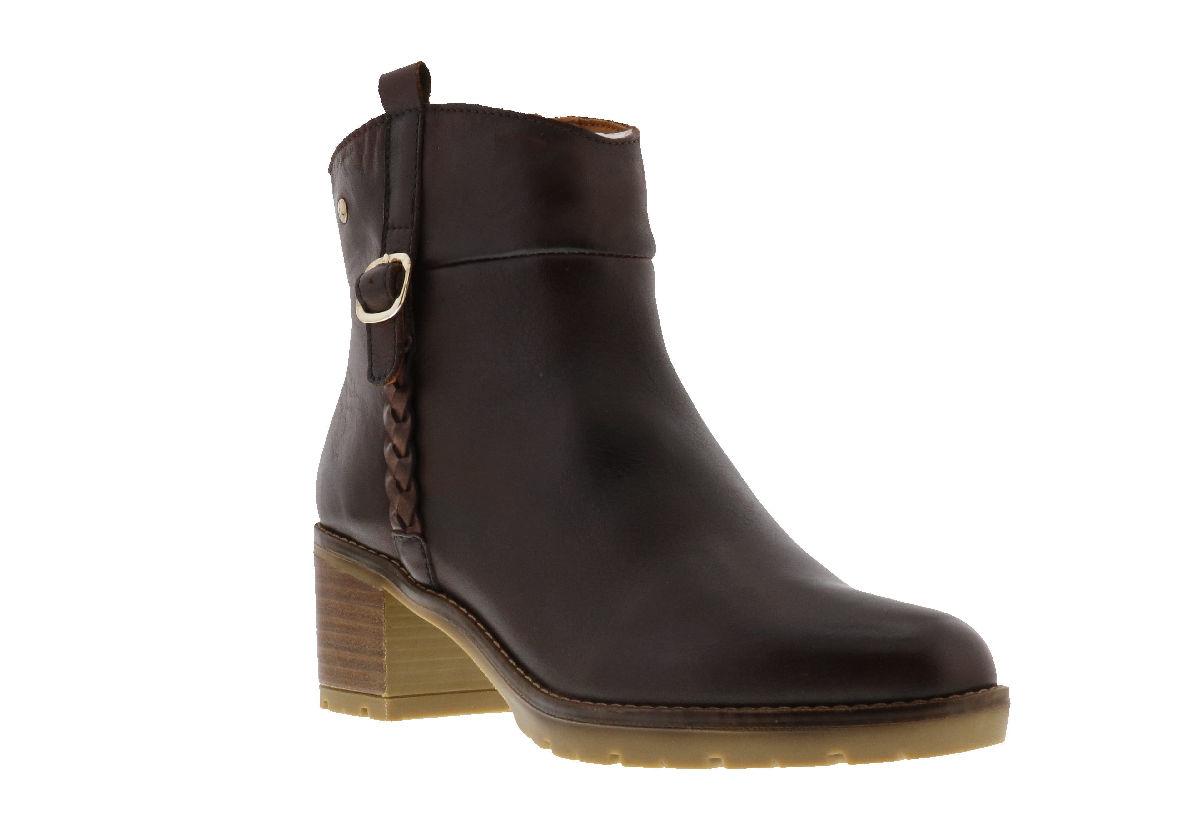 Pikolinos Women's Caoba Hand - Brushed Leather Ankle Boots with Non - slip Sole