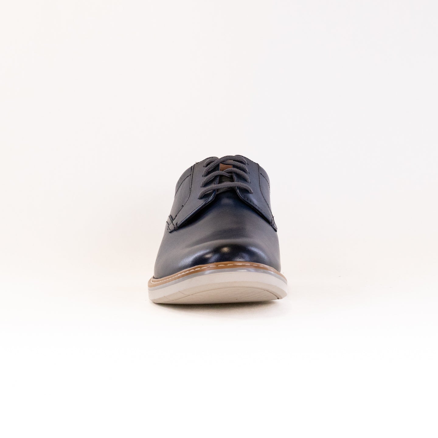 Florsheim Men's Navy Leather Norwalk Plain Toe Oxford Dress Shoes