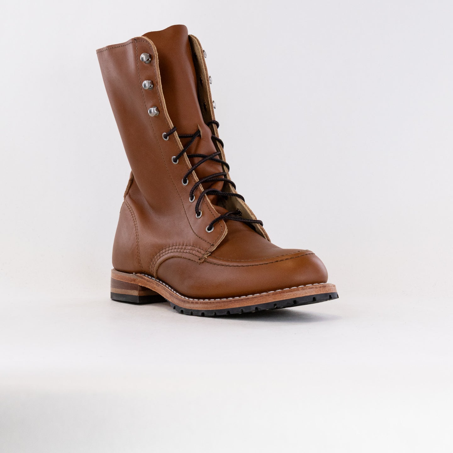 Red Wing Heritage Women's Pecan Leather Gracie Tall 8-Inch Lace-Up Boots