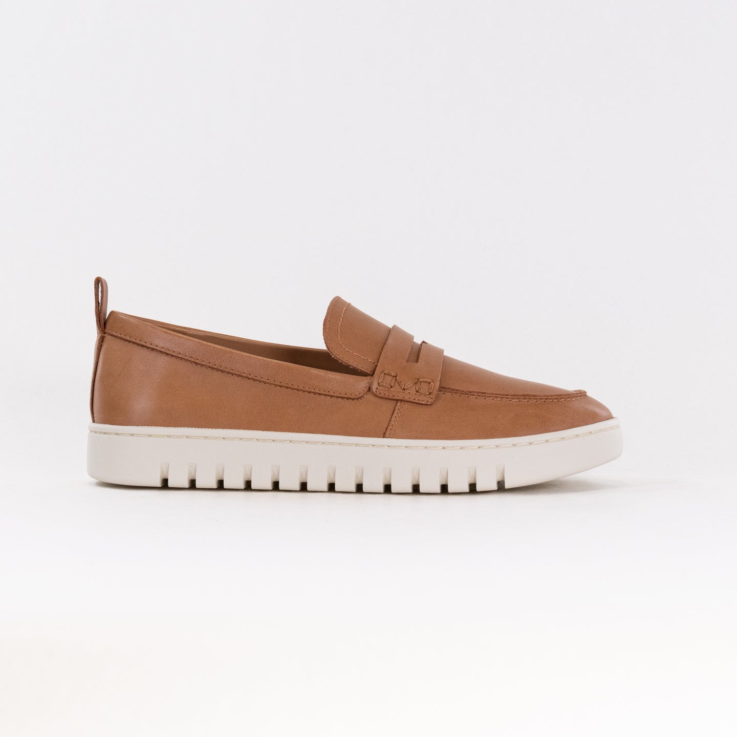 Women's Vionic Uptown Loafers Crafted from Camel-Colored Leather