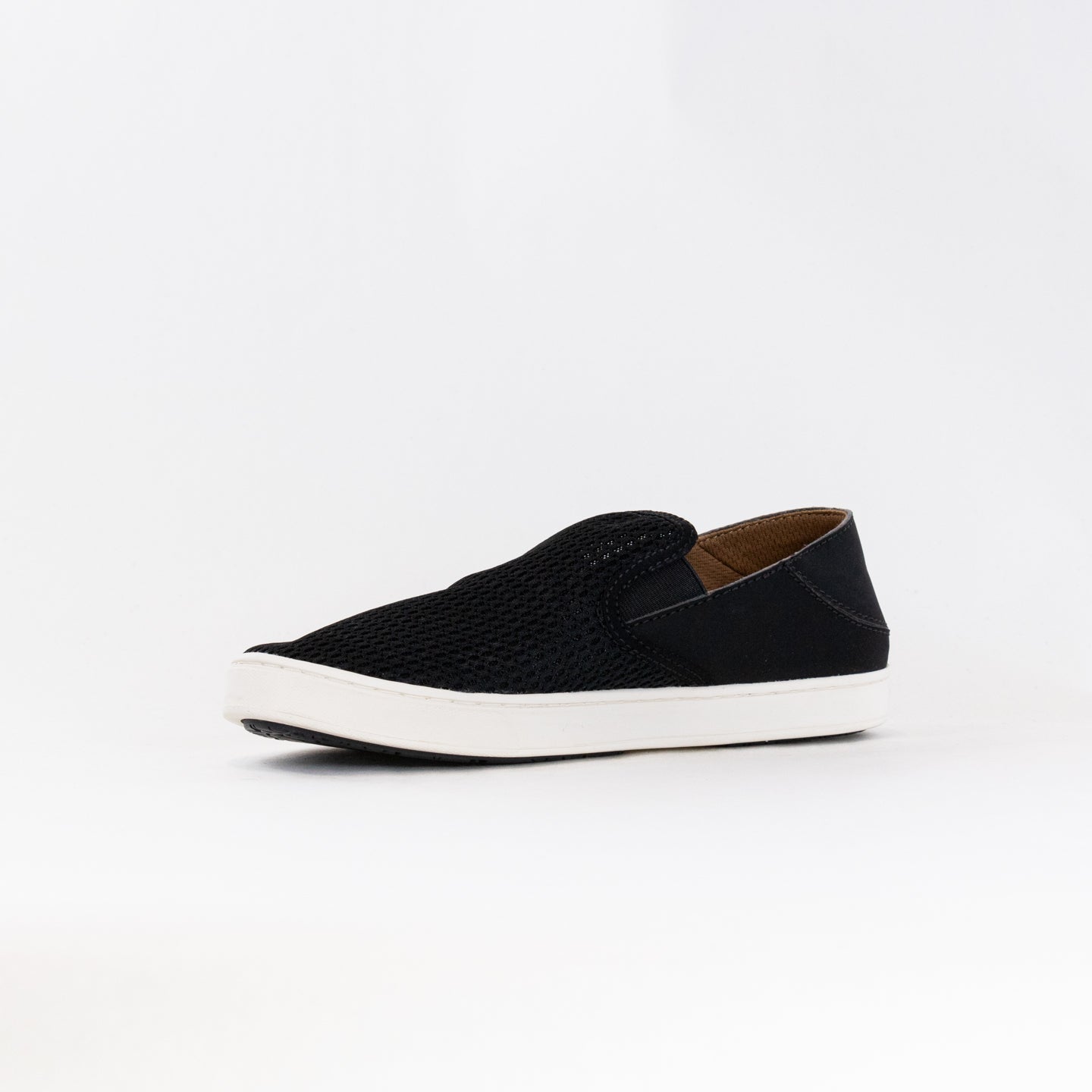 Olukai Women's Pehuea Slip-on Sneakers in Black/Black