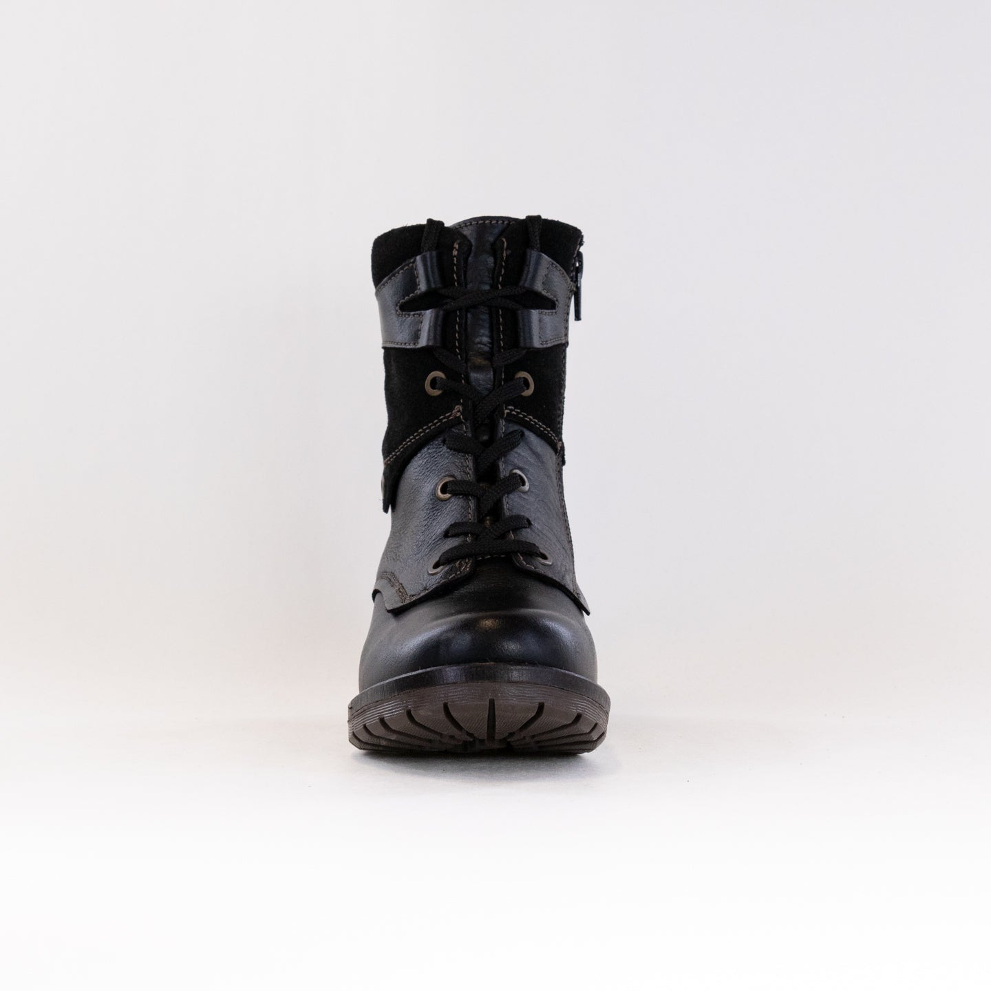 Women's Black Dromedaris Kara Soft Suede Lace - Up Boots