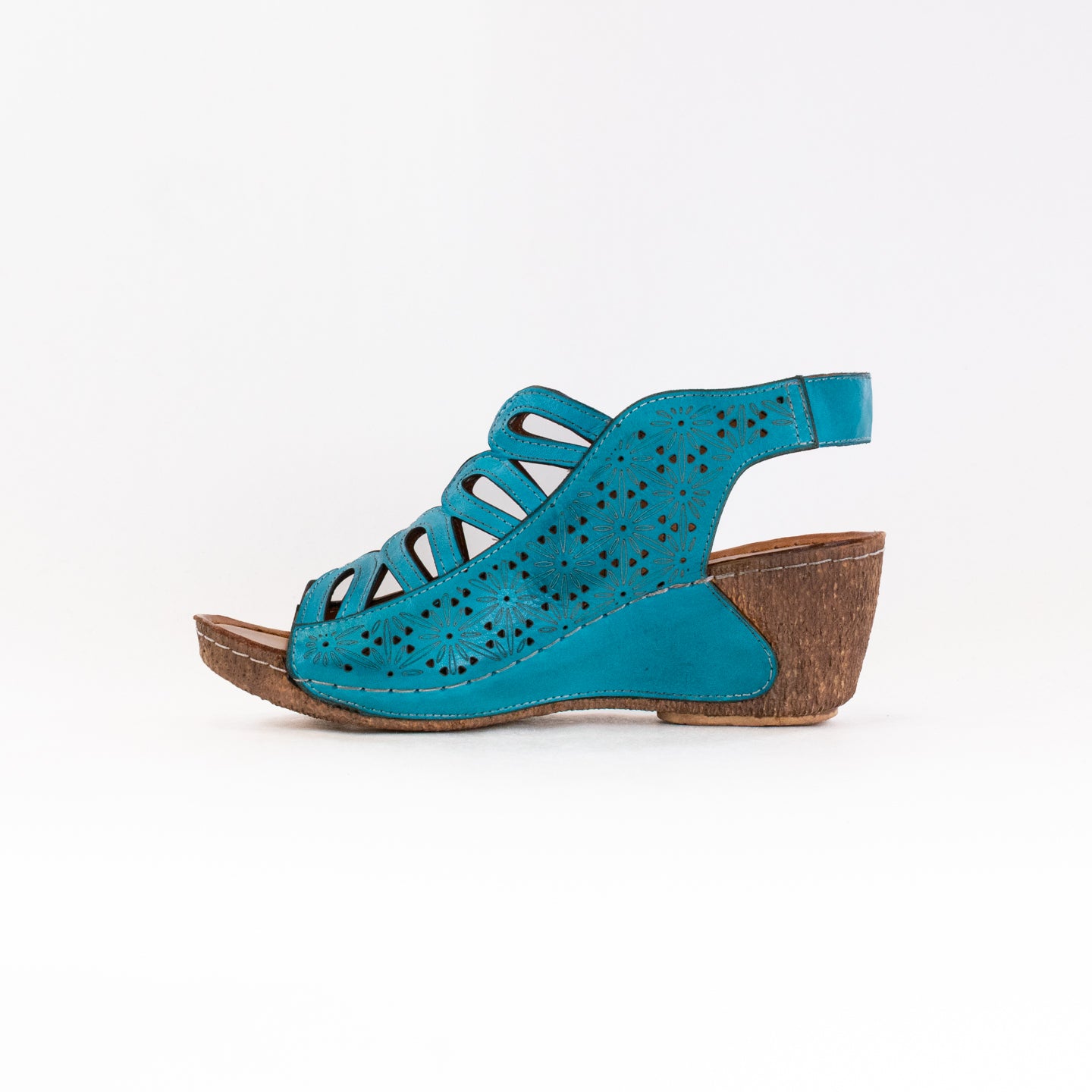 Spring Step Women's Inocencia Sandals in Turquoise Color