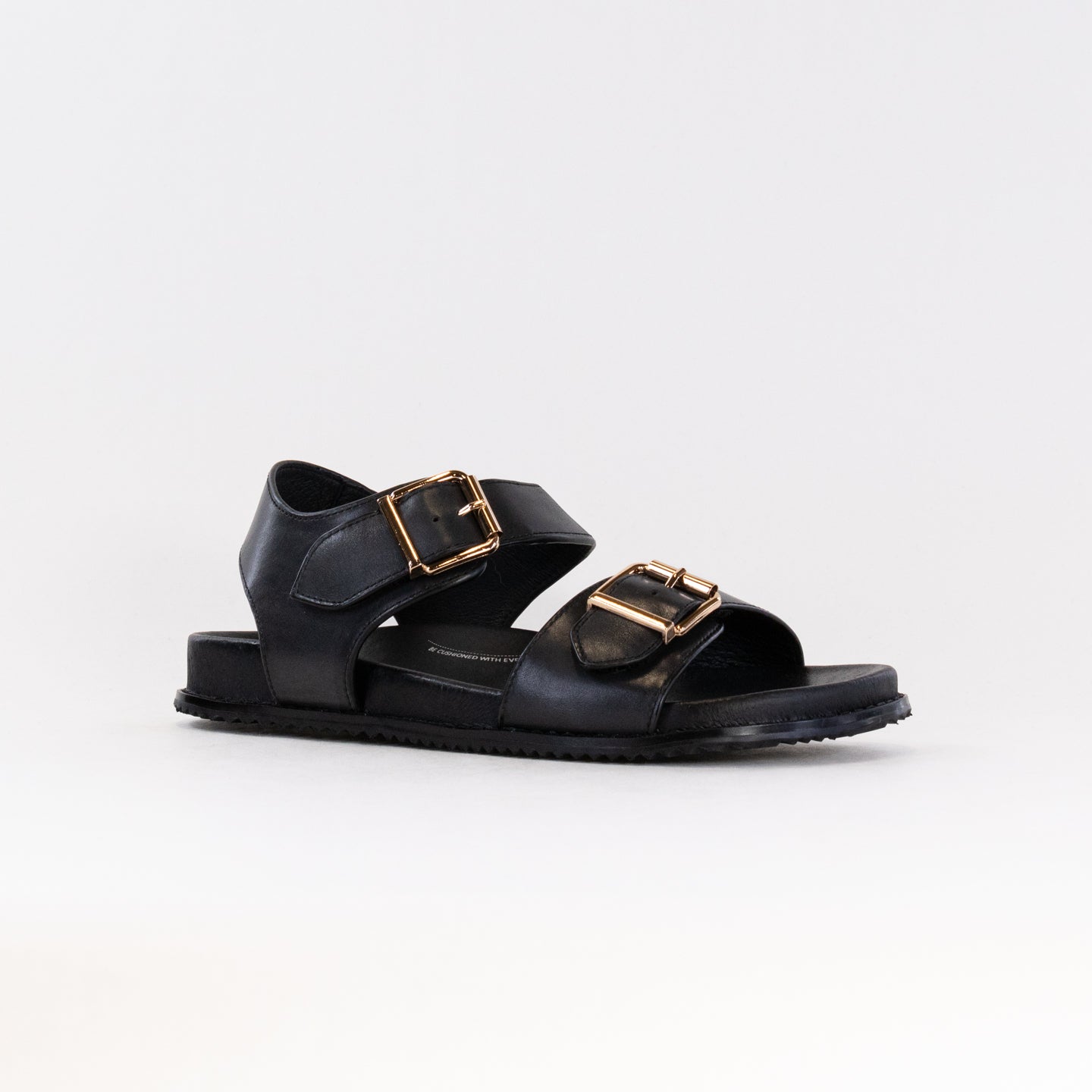 Women's Stylish Ziera Hastice Casual Leather Sandals - Black