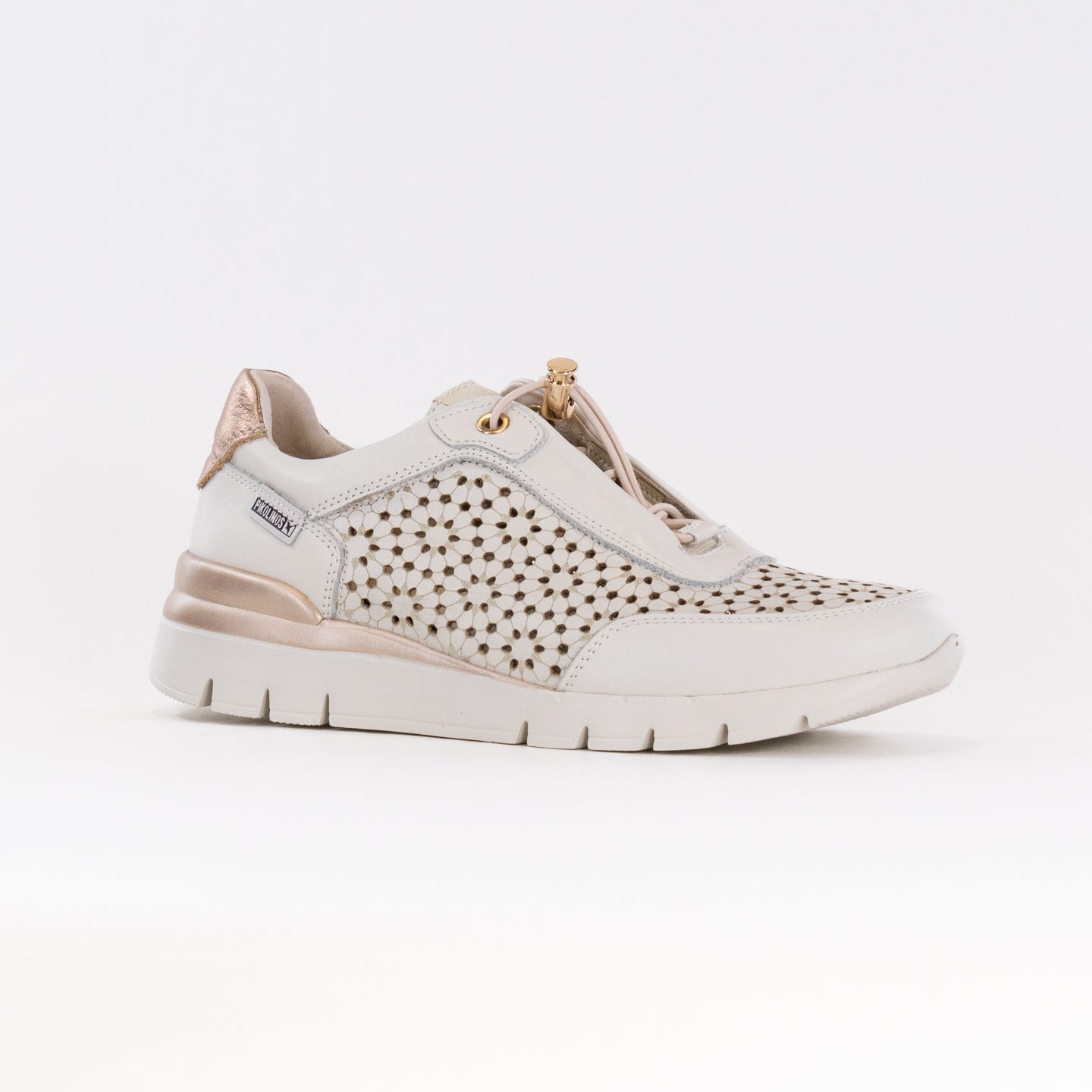 Pikolinos Women's Cantabria W4R-6584 Nata Calfskin Leather Elegant Sneakers