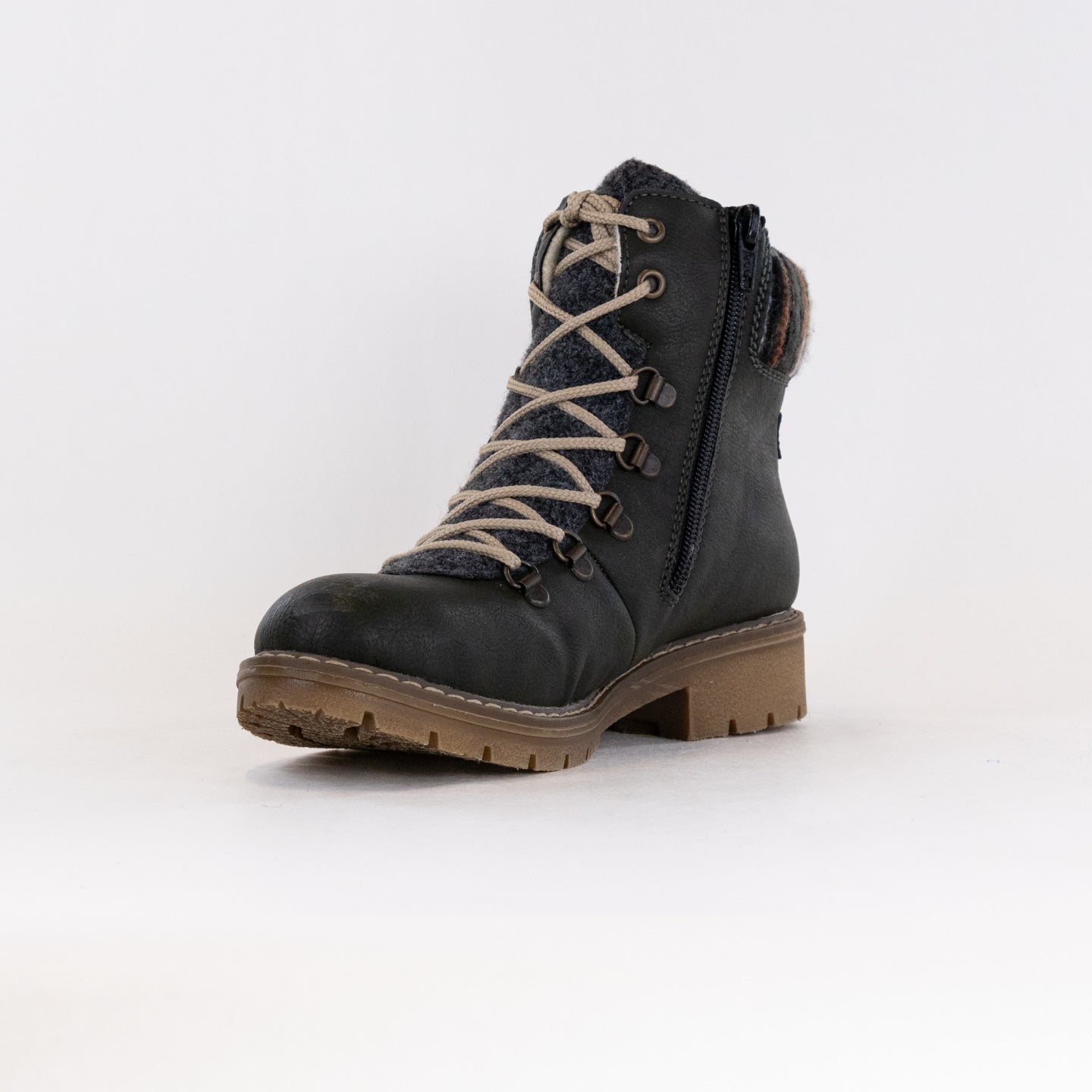 Rieker Y9131 Sabrina Women's Water - Resistant Lace - up Winter Boots in Green