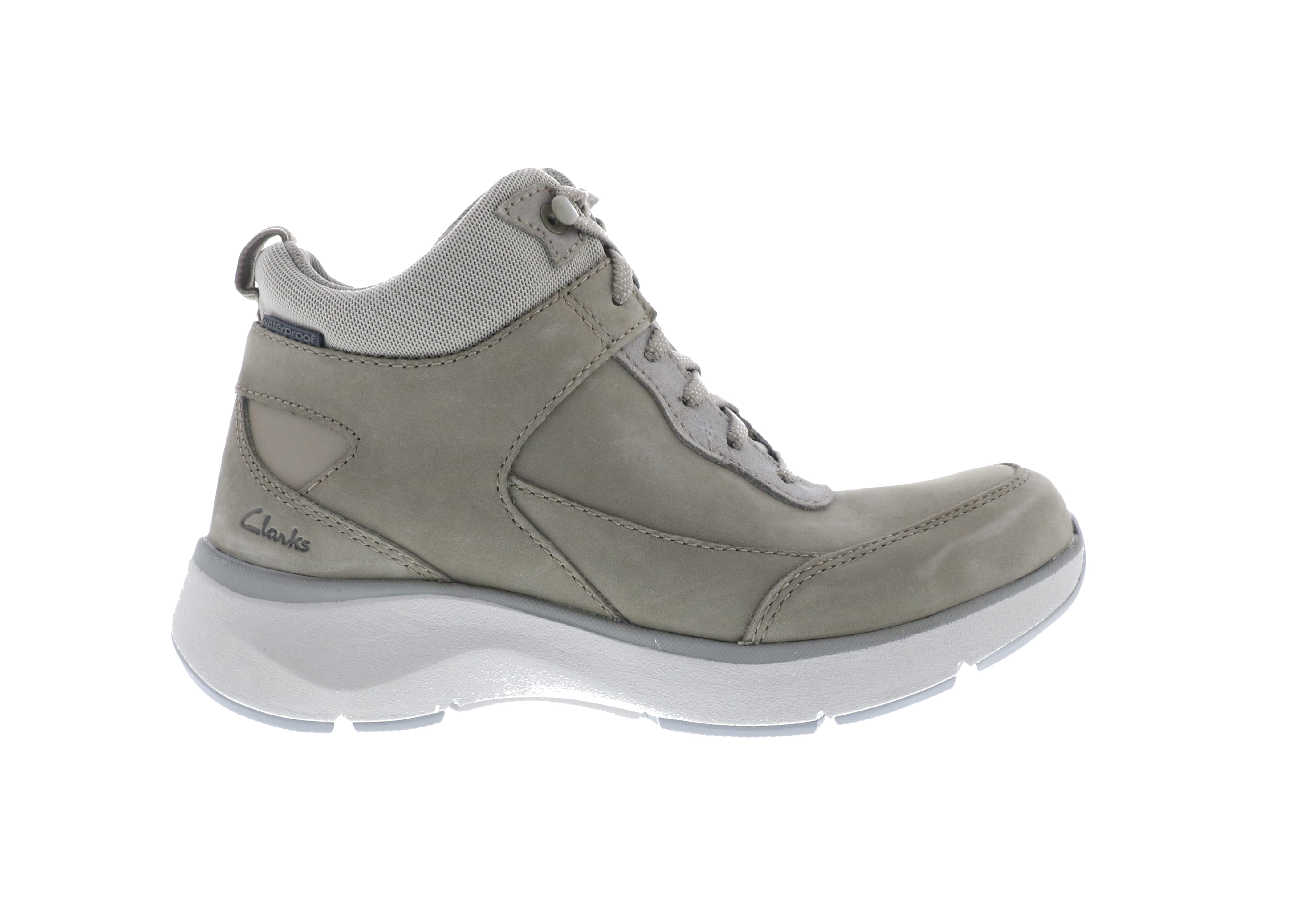 Women's Clarks Wave 2.0 MID Sage Nubuck Active Ankle Boots