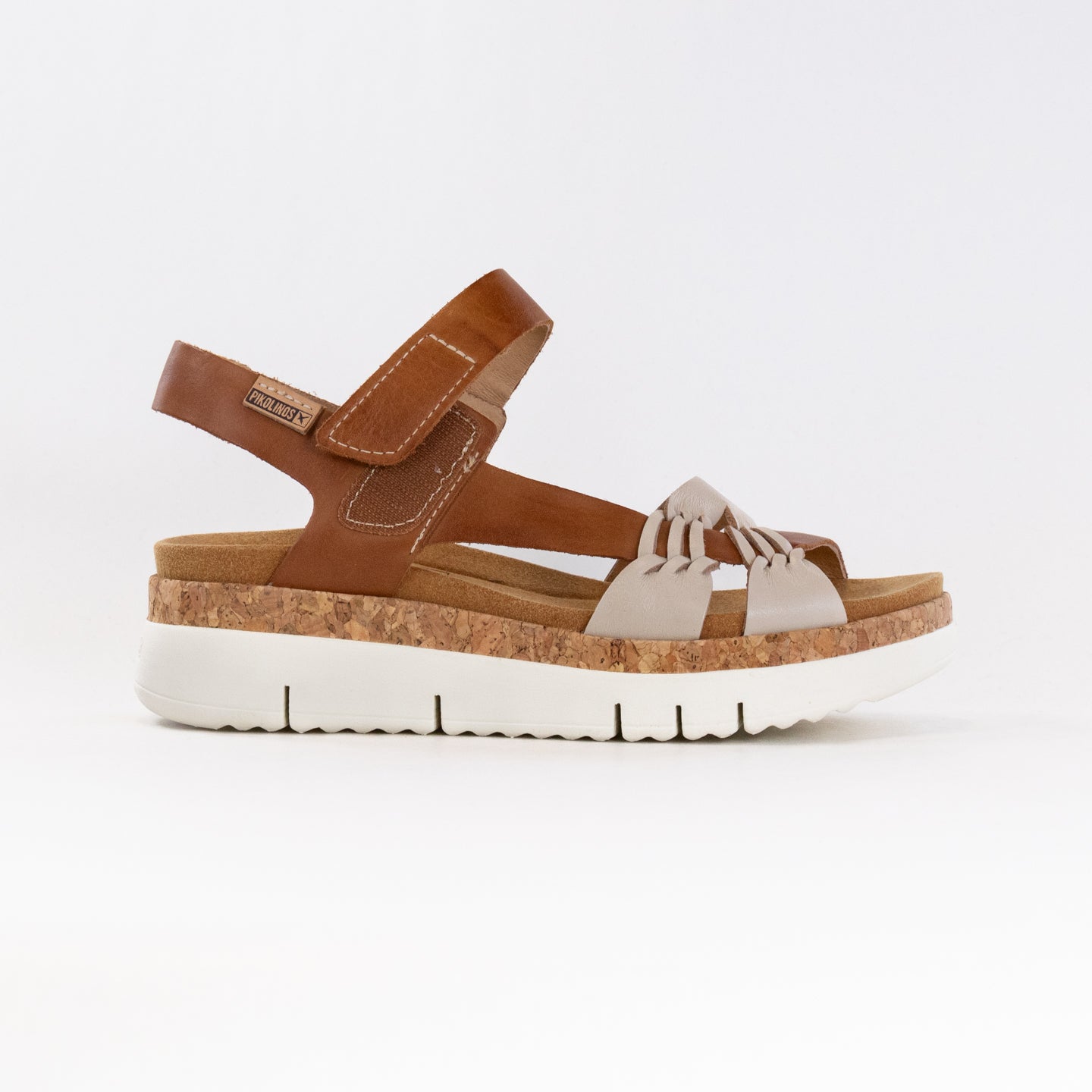 Pikolinos Women's Palma W4N - 0968C1 Sandals in Marfil - Brandy Color