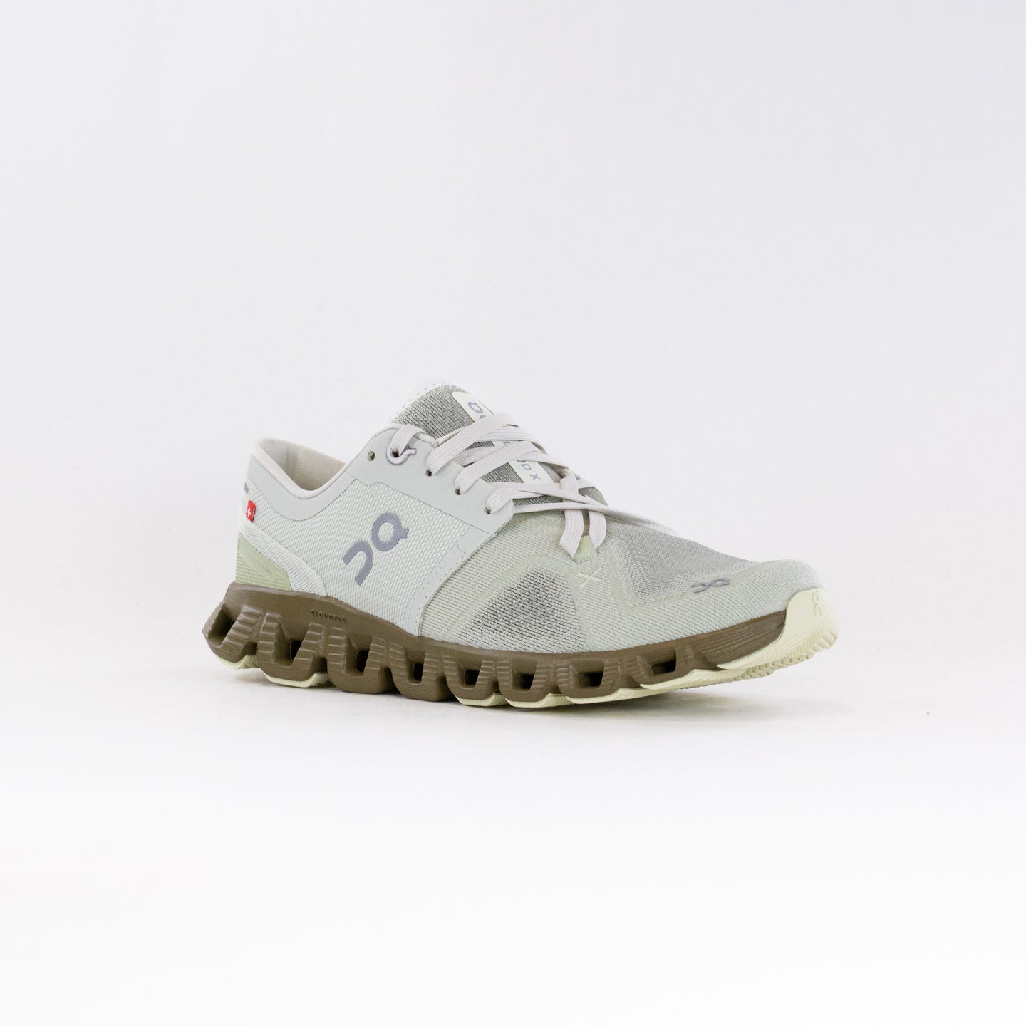 Women's On Cloud X 3 Running Shoes - Aloe/Hunter Color