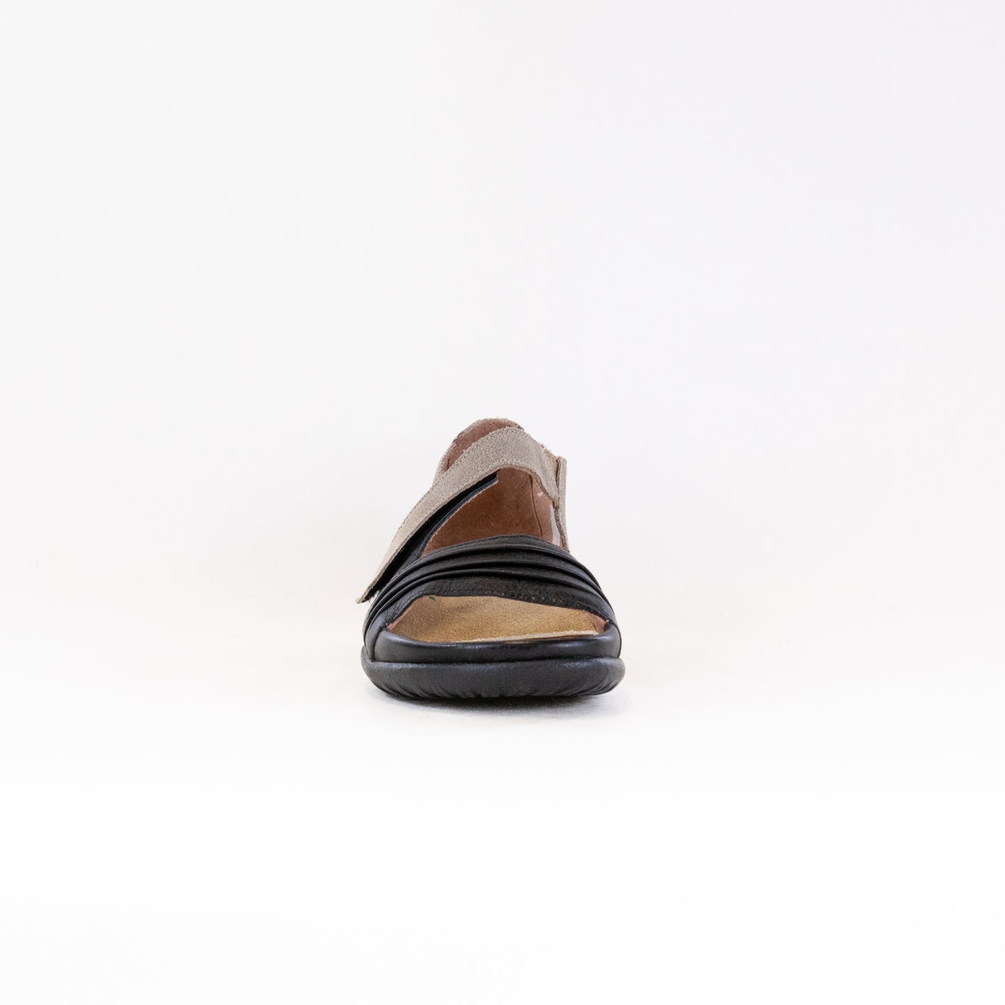 Naot Women's Papaki Sandals - Speckled Beige & Soft Black Leather
