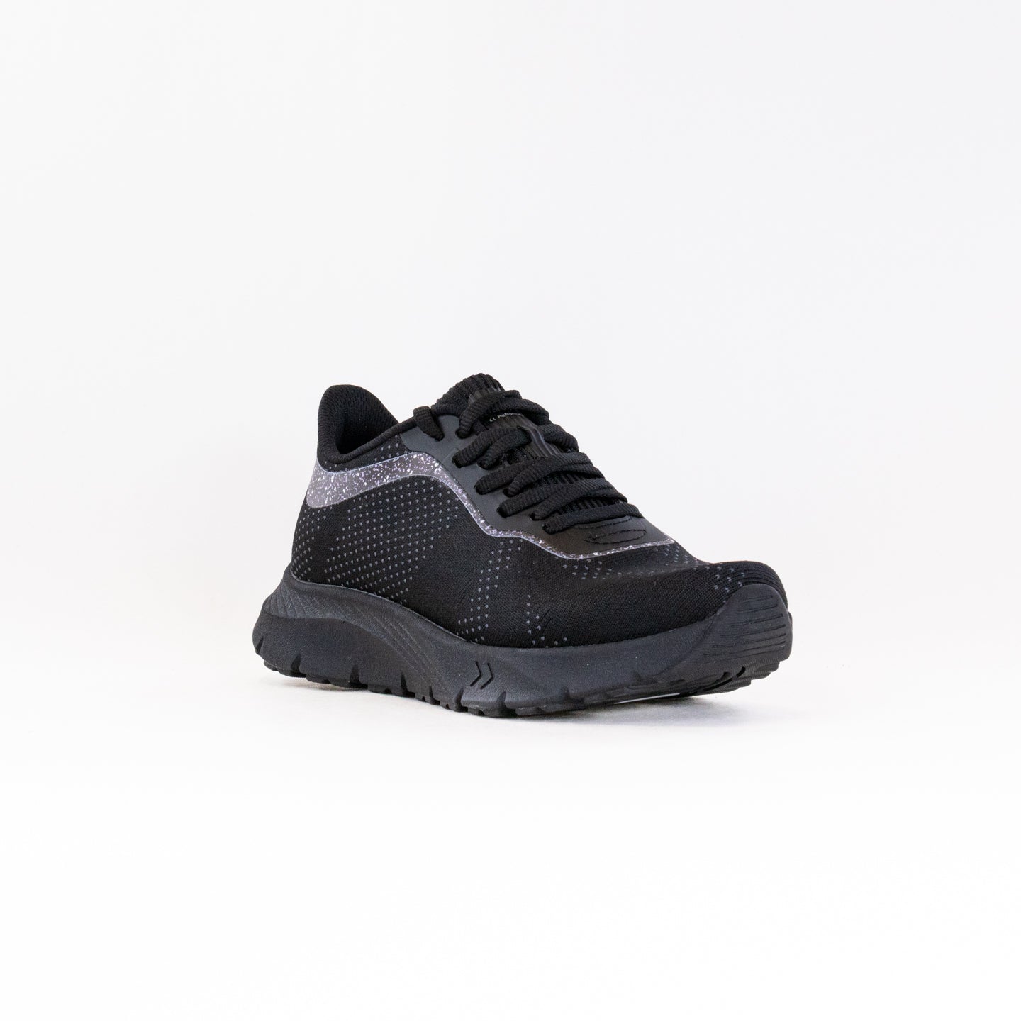 Alegria Women's Rize Lightweight Mesh Lace-up Sneakers in Black