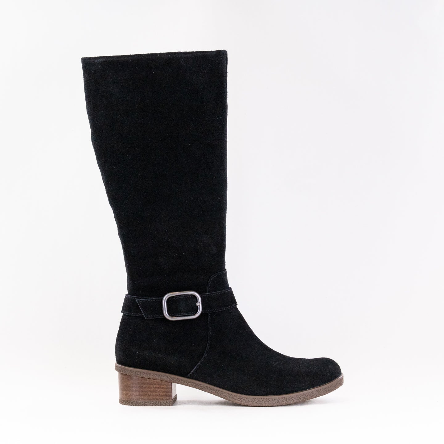 Dansko Women's Dalinda Waterproof Black Suede Tall Shaft Boots