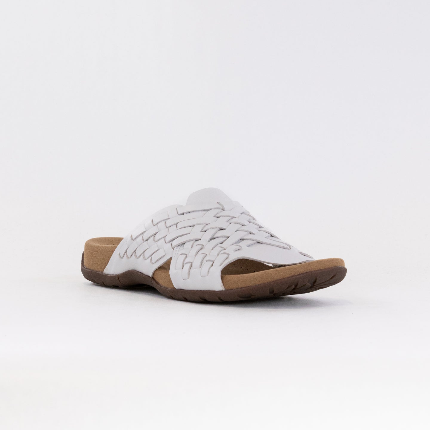 Women's White Handmade Taos Guru Leather Sandals for Ultimate Comfort