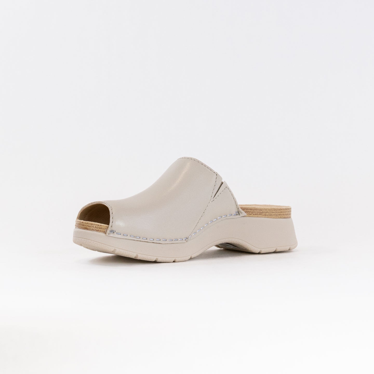 Dansko Women's Ivory Ravyn Nappa Peep Toe Sandals