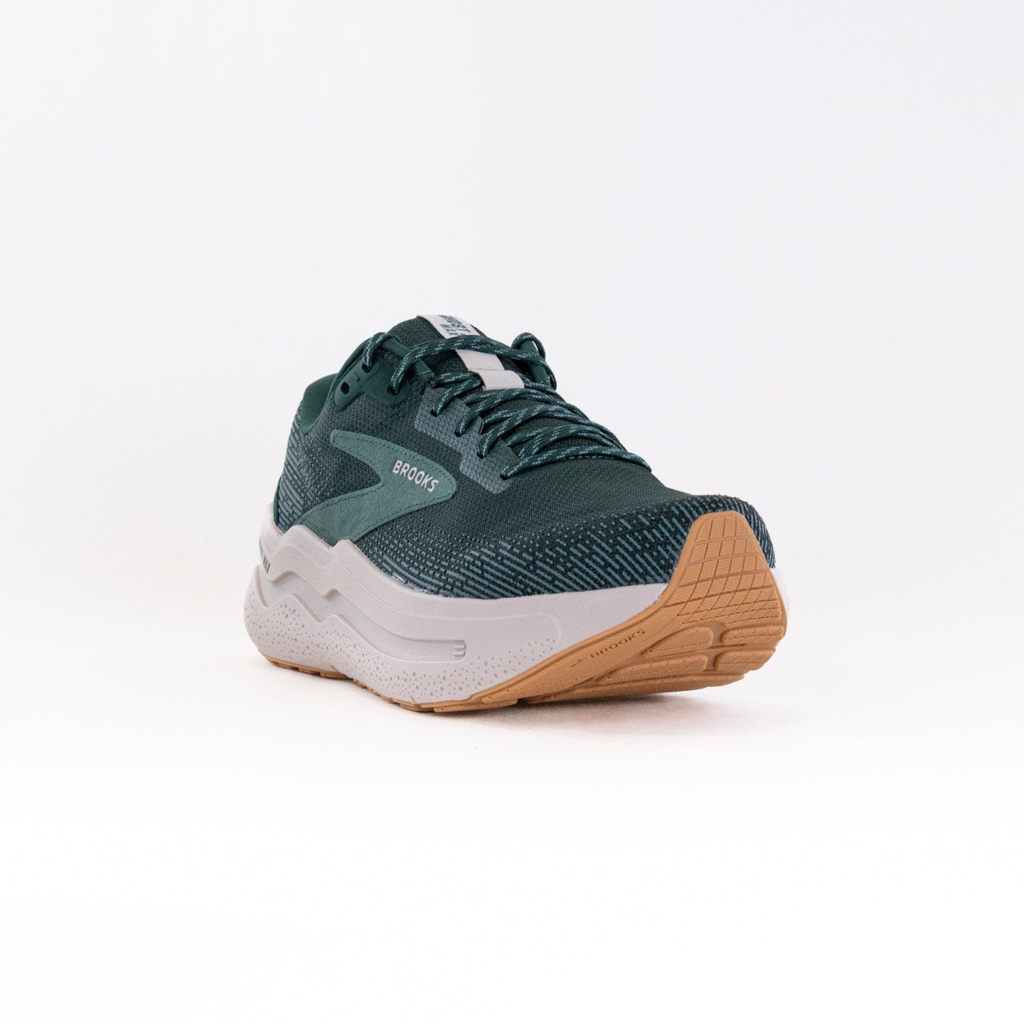 Men's Brooks Ghost Max 2 Road-Running Shoes in Pine Grove/North Atlantic/Grey