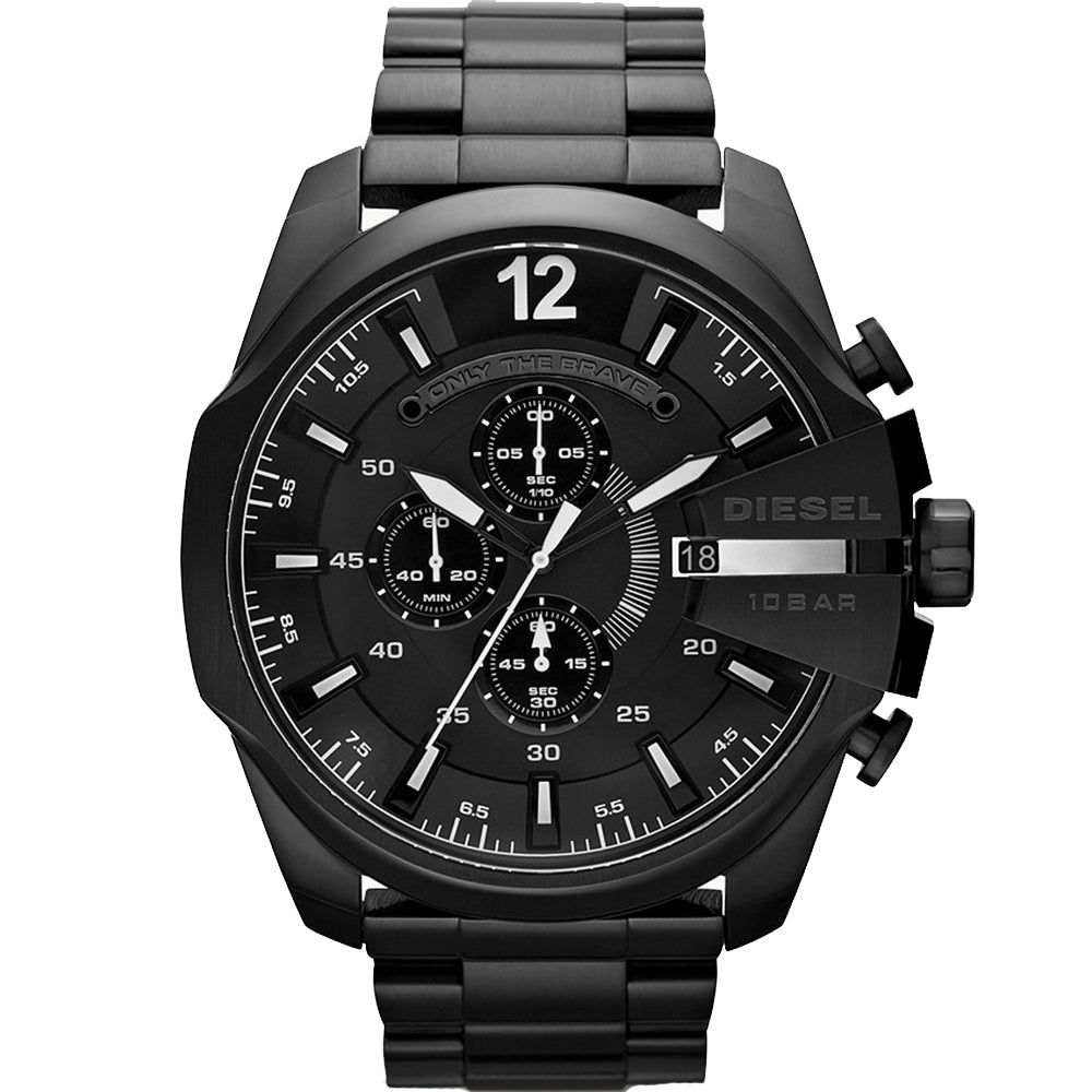 Diesel Men's Stainless Steel DZ4283 Black Chronograph Mega Chief Watch