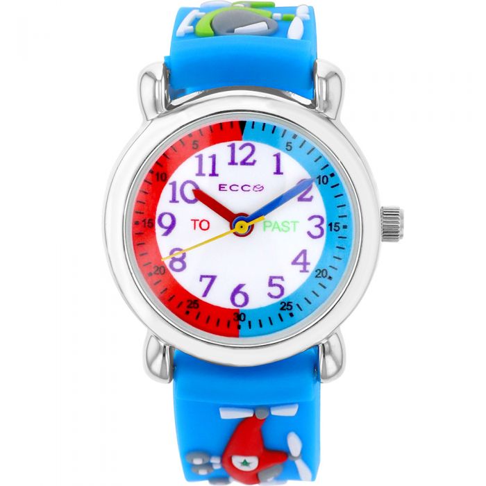 ECC Durable Blue Strap Helicopter Watch for Kids
