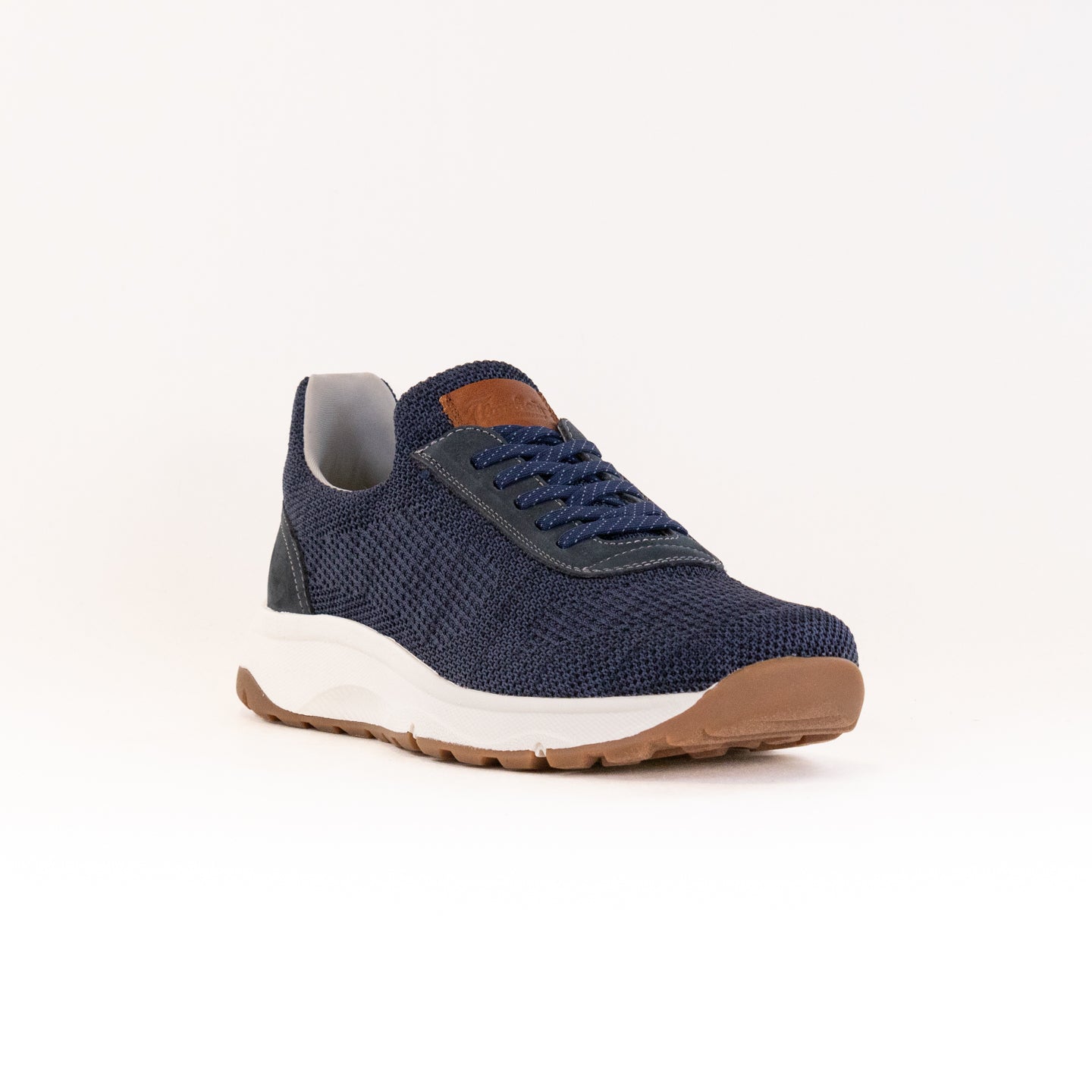 Navy Men's Florsheim Satellite Knit Elastic Slip - On Dress Sneakers