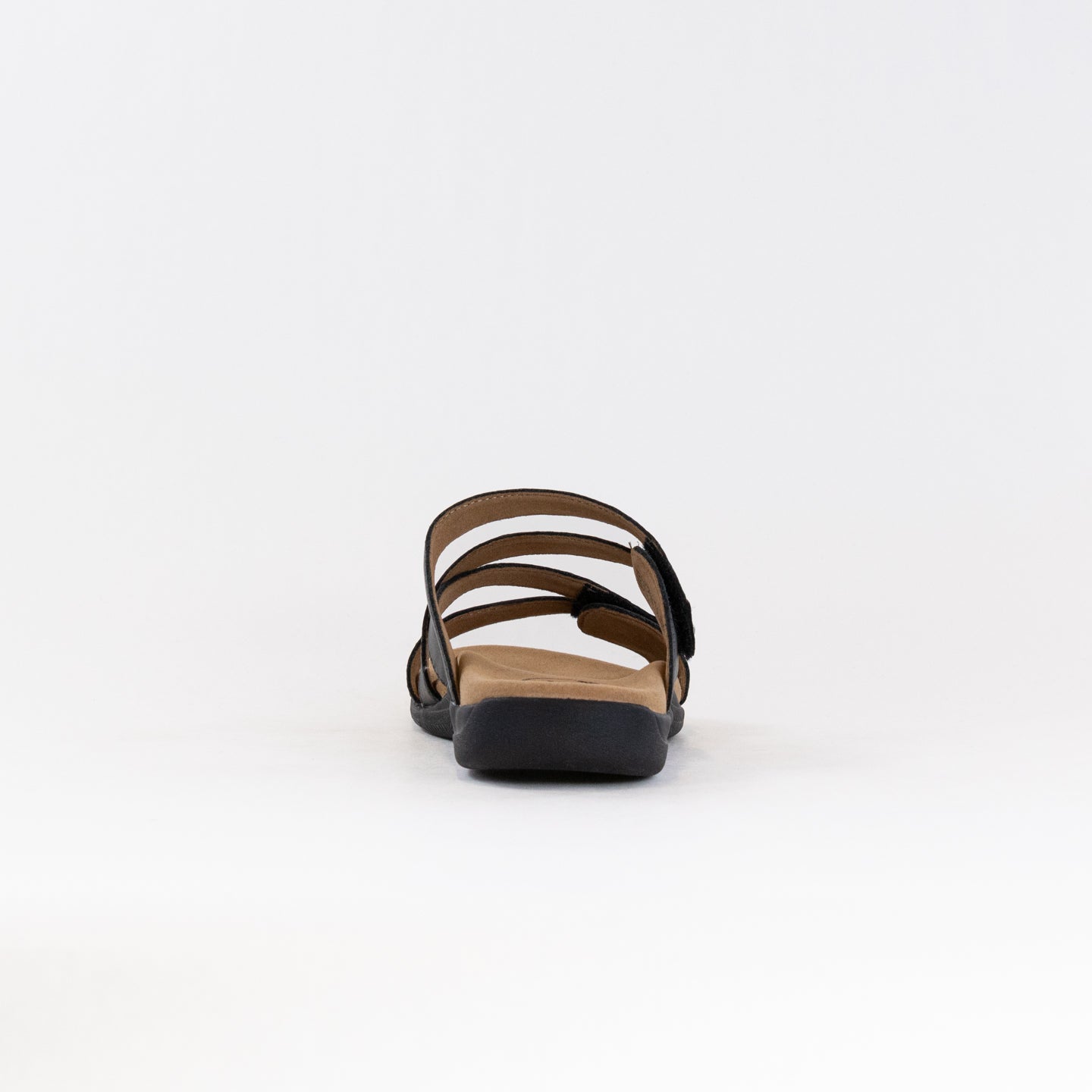 Taos Women's Double U Slide Sandals in Classic Black Color