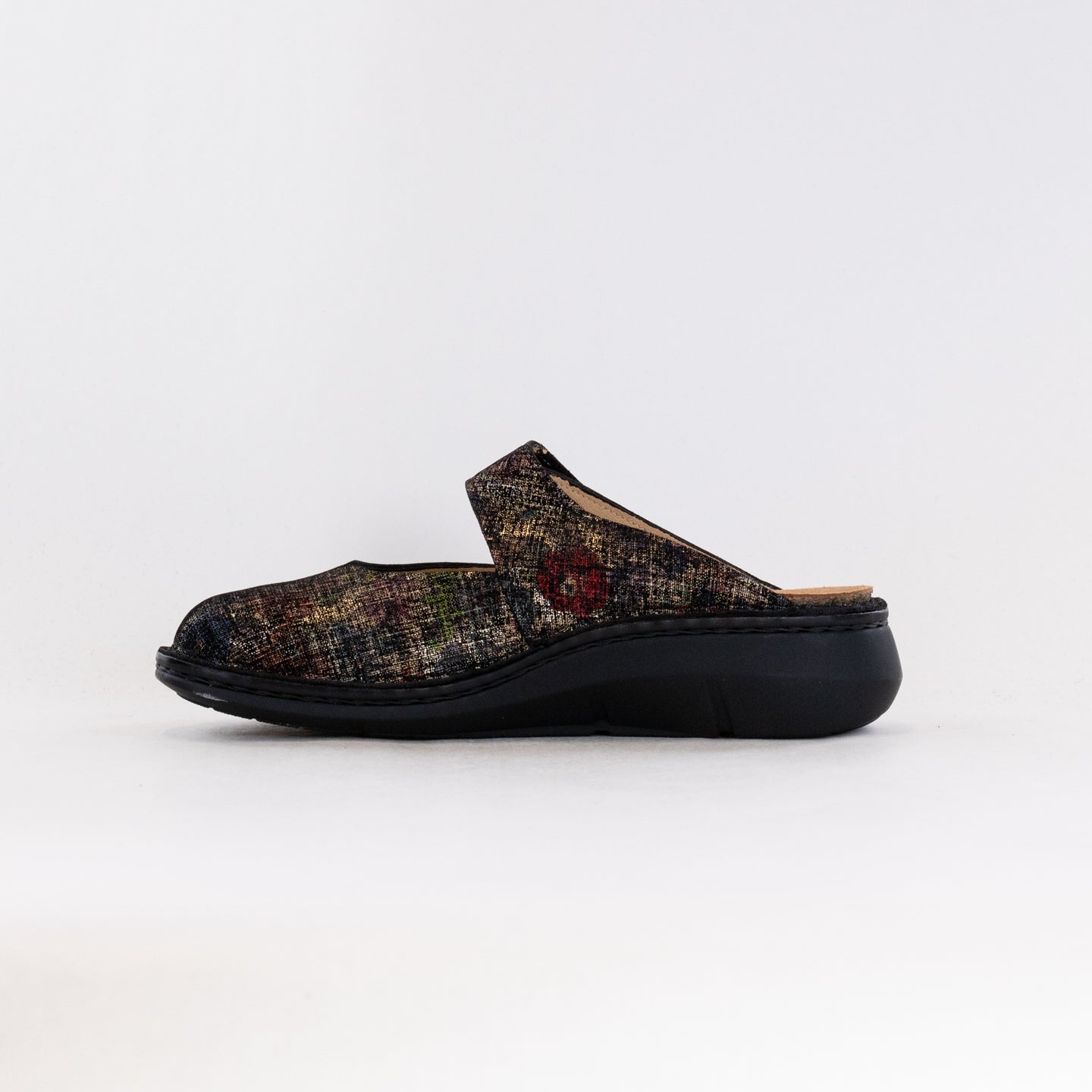 Women's Finn Comfort Roseau Multi - Brown Premium Leather Clogs