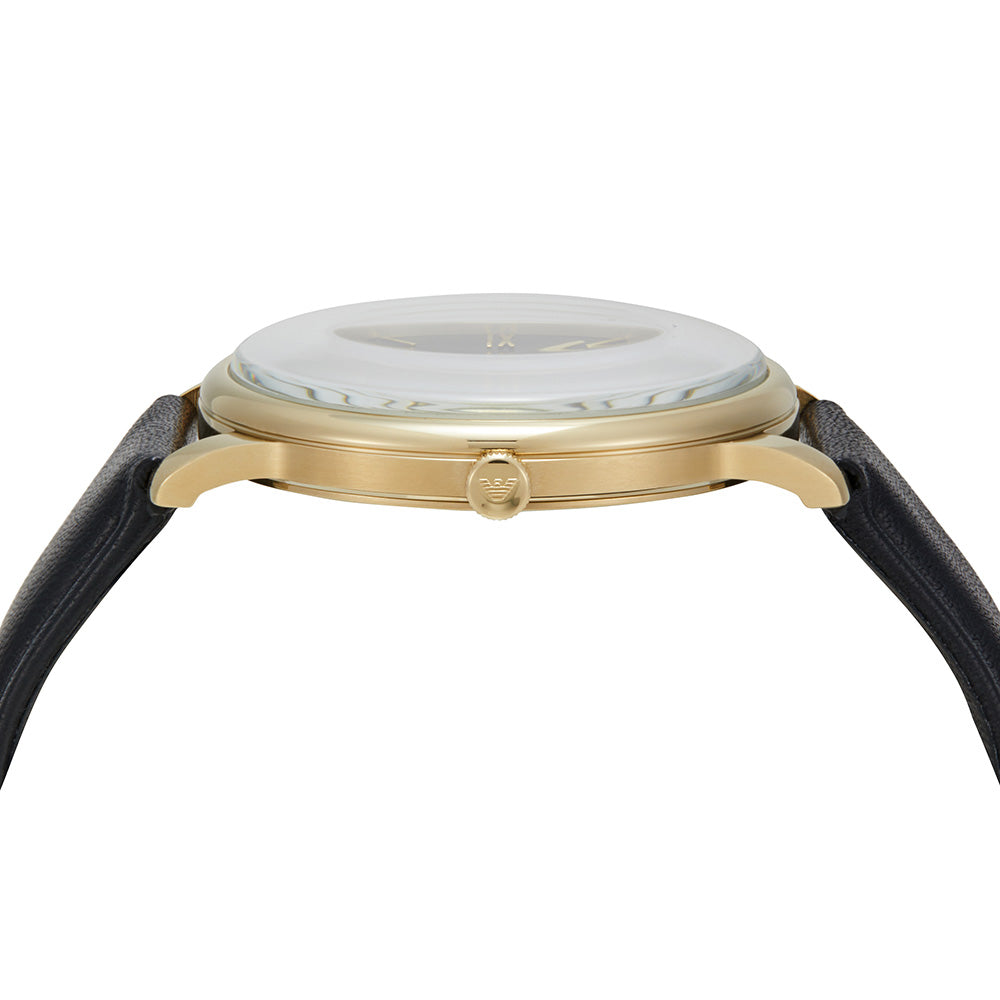 Emporio Armani AR11601 Men's Fashionable Minimalist Leather Wristwatch