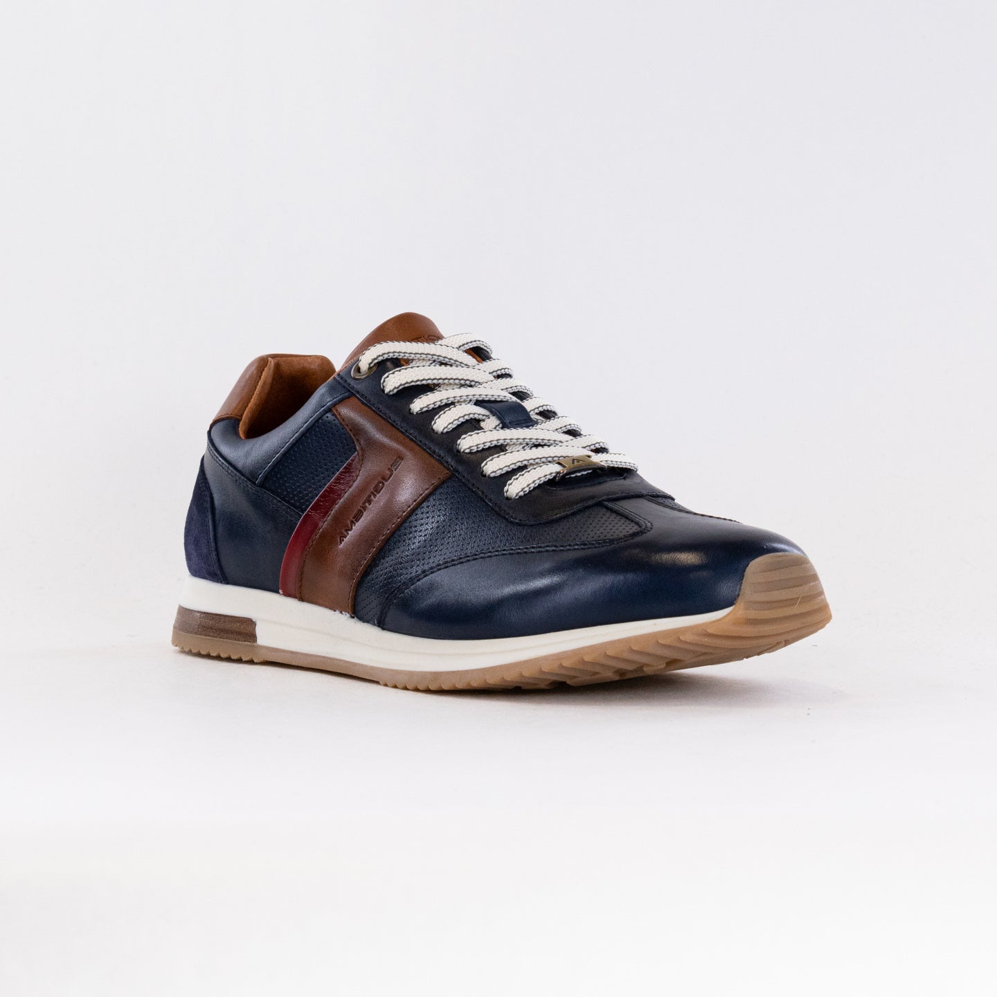 Ambitious Men's Navy Slow Classic Style Leather Lace - Up Sneakers