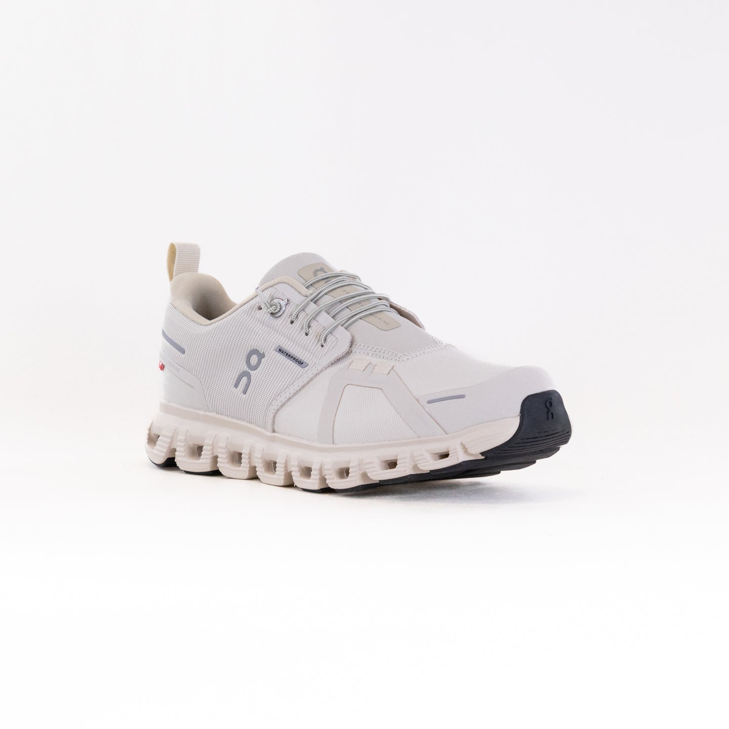 Women's On Cloud 6 Waterproof Running Shoes - Pearl/Cream Colorway