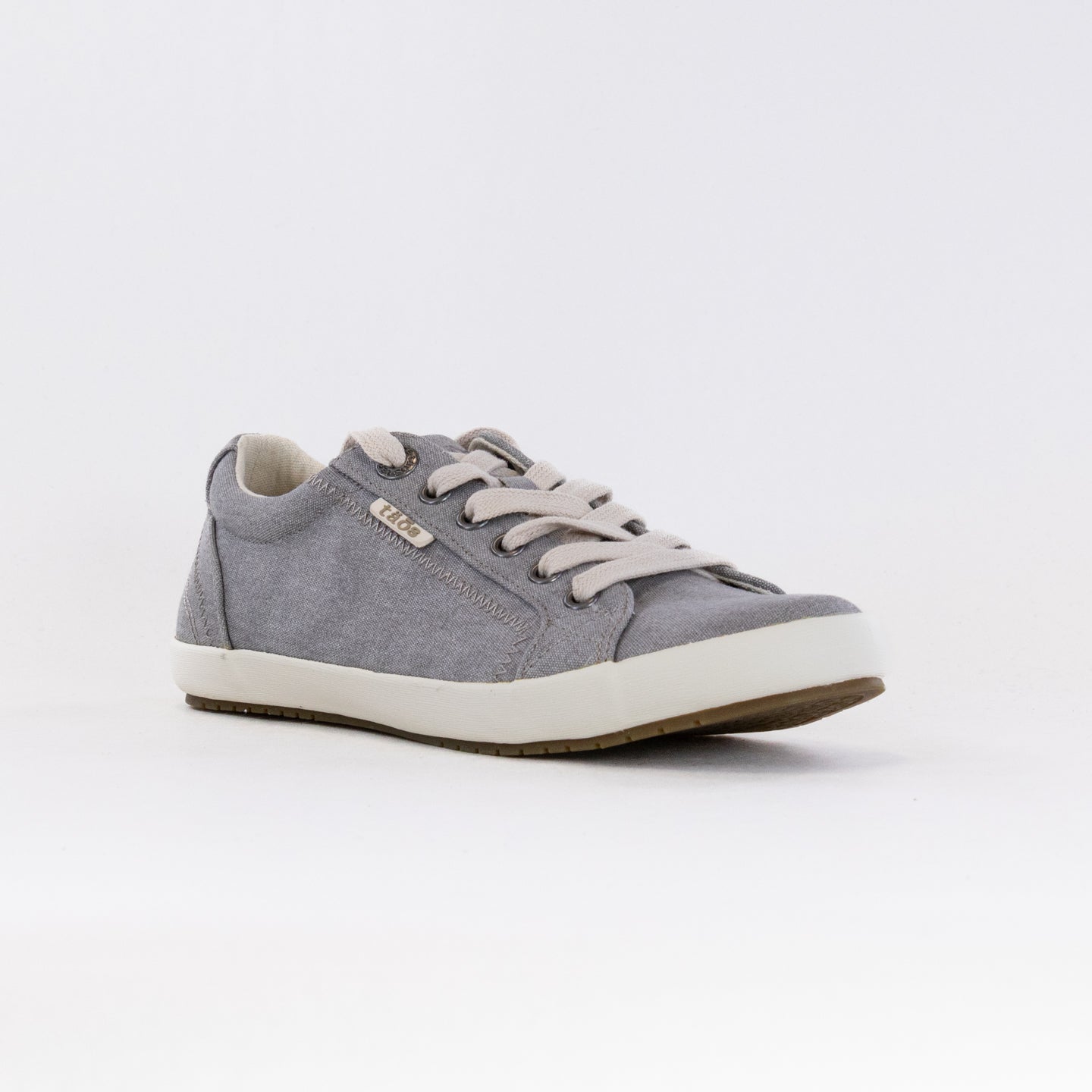 Taos Star Women's Grey Washed Canvas Casual Sneakers
