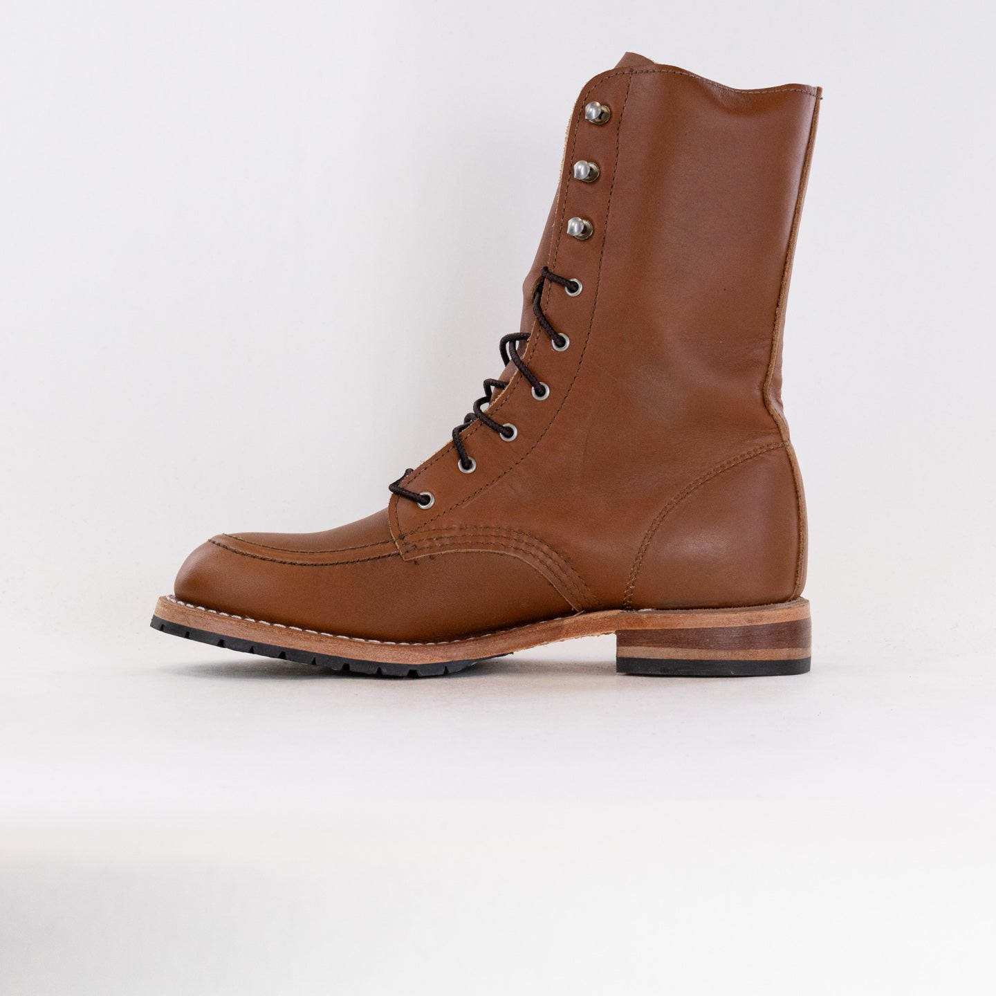 Red Wing Heritage Women's Pecan Leather Gracie Tall 8-Inch Lace-Up Boots