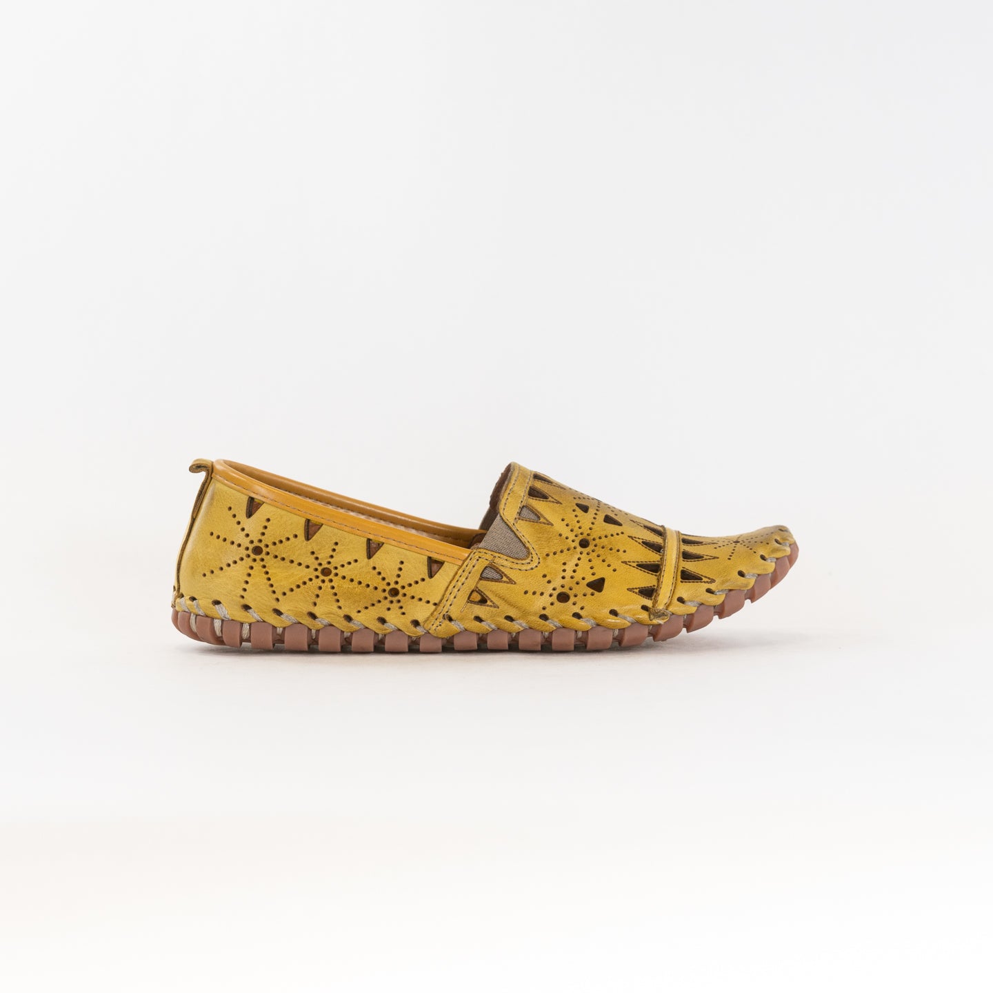 Spring Step Women's Fusaro Yellow Leather Loafers - A Best-Selling Footwear Choice
