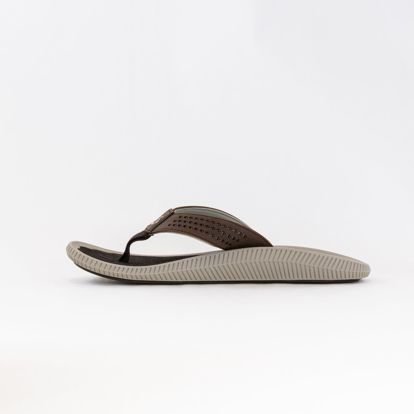 Olukai Men's Ulele Sandals in Dark Wood Color
