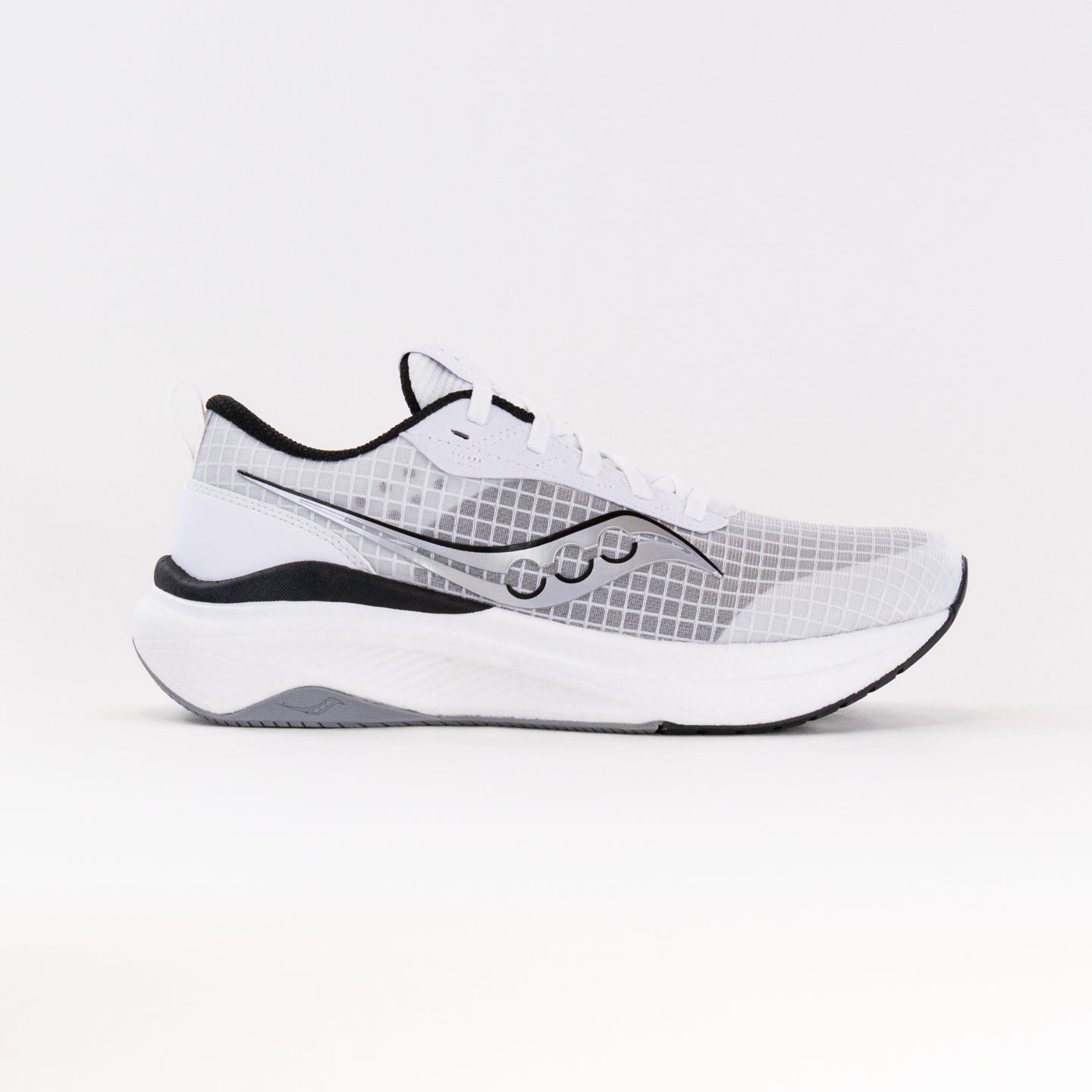 Men's Saucony Freedom Crossport Running Shoes in Classic White/Black