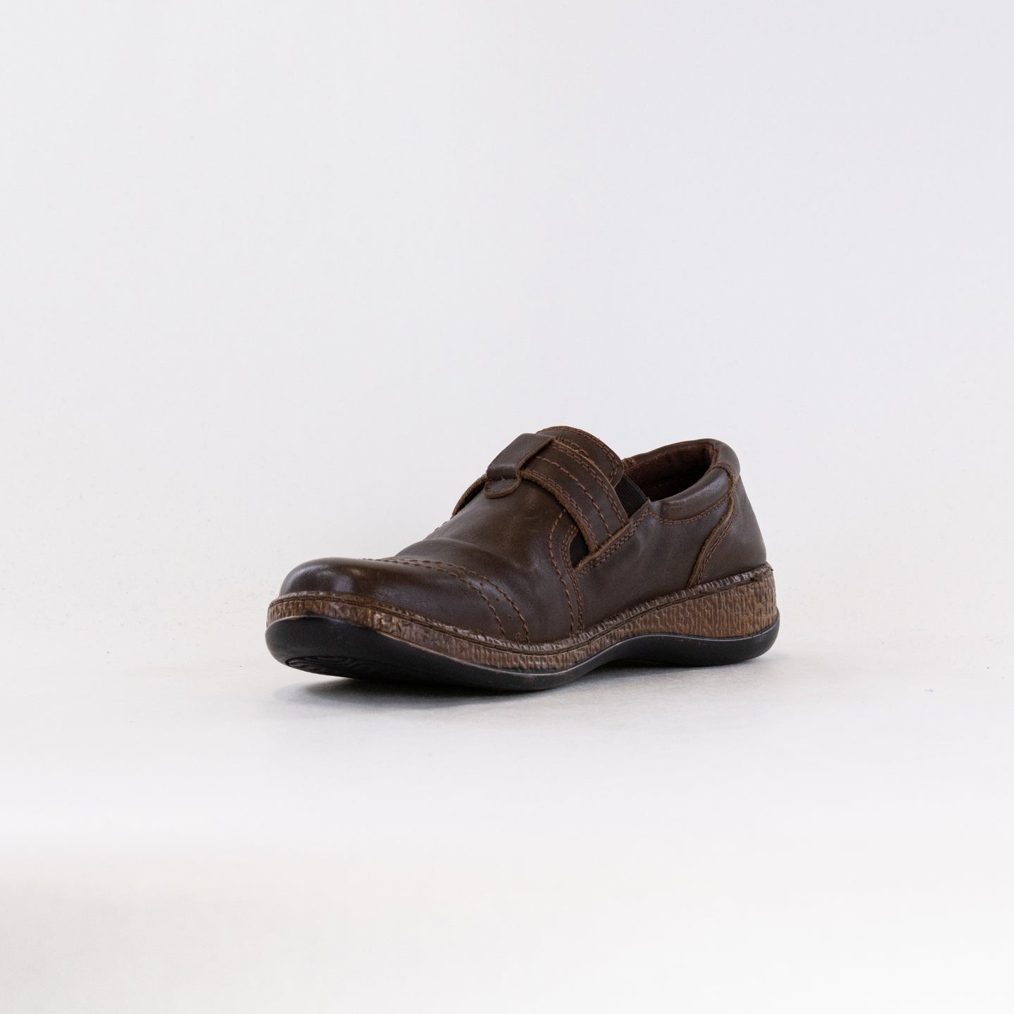 Women's Spring Step Smolqua Brown Genuine Leather Casual Loafers