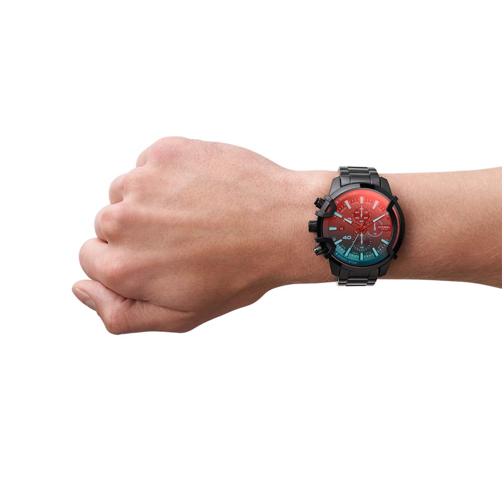Diesel Men's DZ4578 Griffed Stylish Black Wristwatch for Active Lifestyles