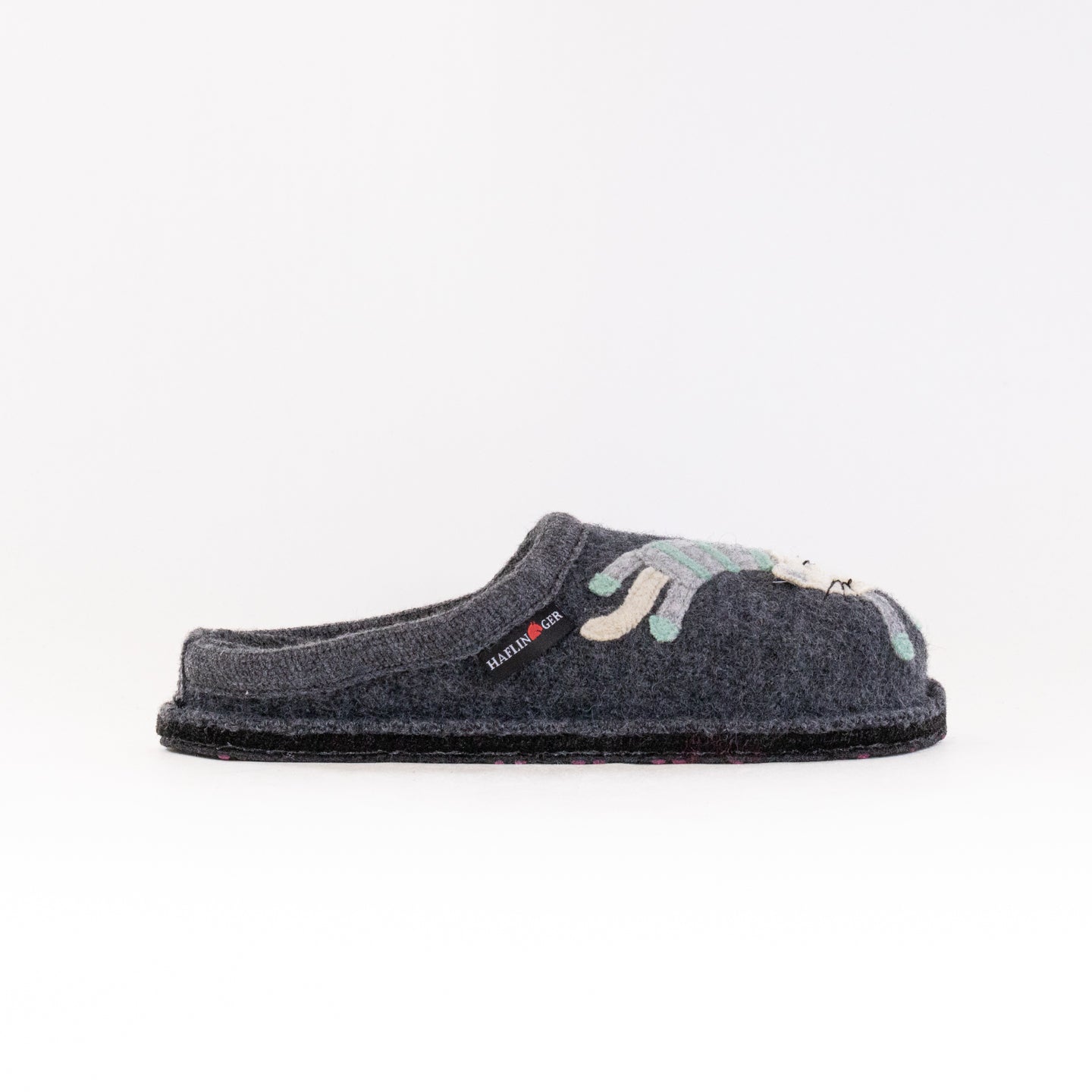 Grey Women's Haflinger Whimsical Cat Slippers