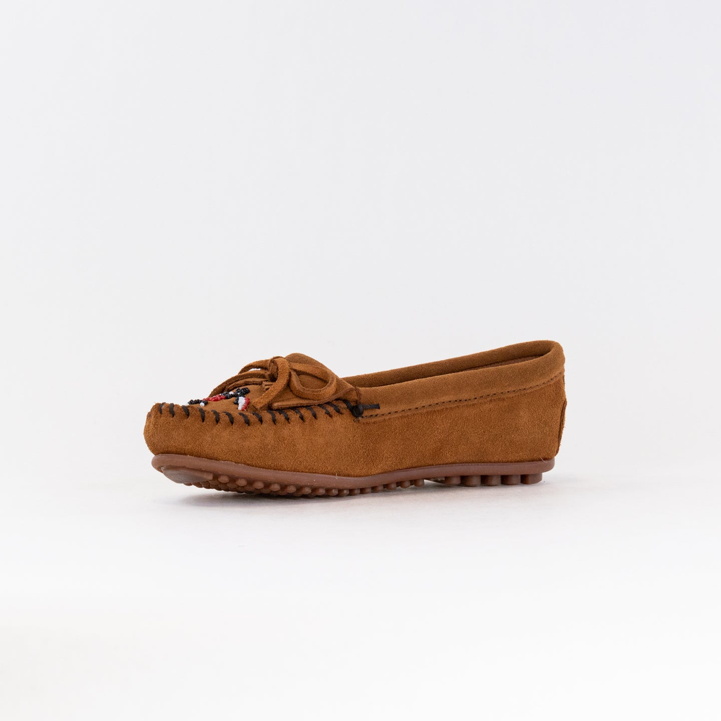 Minnetonka Women's Brown Thunderbird Animikii Wide-Sized Moccasins
