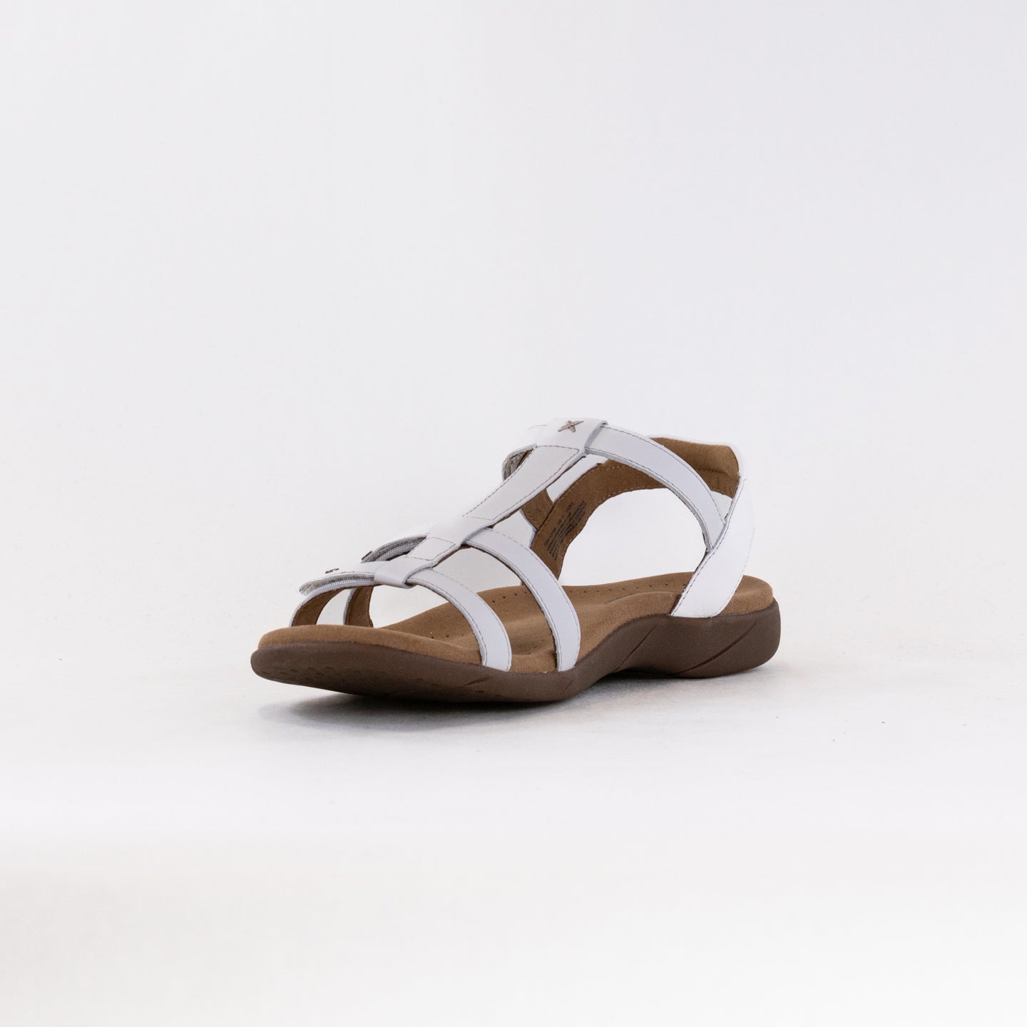 Women's Taos Trophy 2 White Leather Strappy Sandals