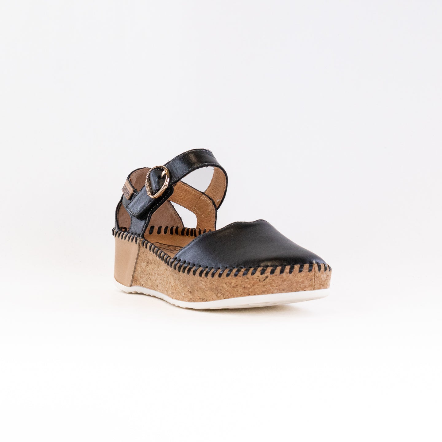 Women's Pikolinos Marina W1C-0893C2 Black Calfskin Leather Summer Shoes