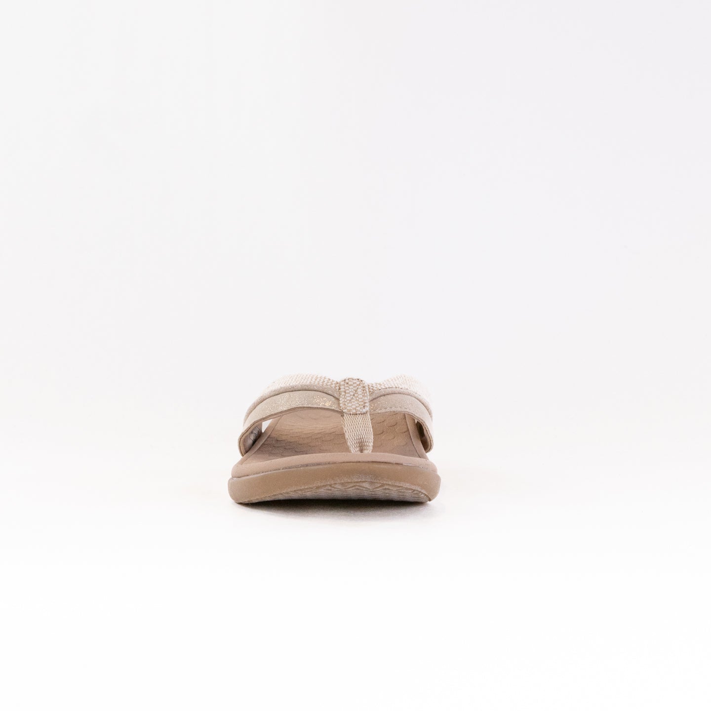 Women's Vionic Shore Toe Post Sandal in Natural/Gold with VioMotion Tech