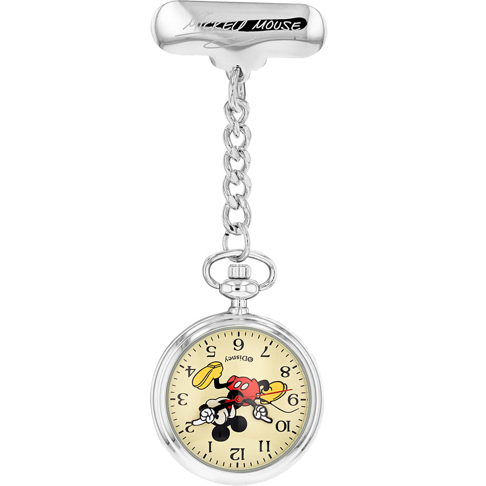 Disney Classic TA69650 Stainless Steel Mickey Mouse Nurses' Wristwatch
