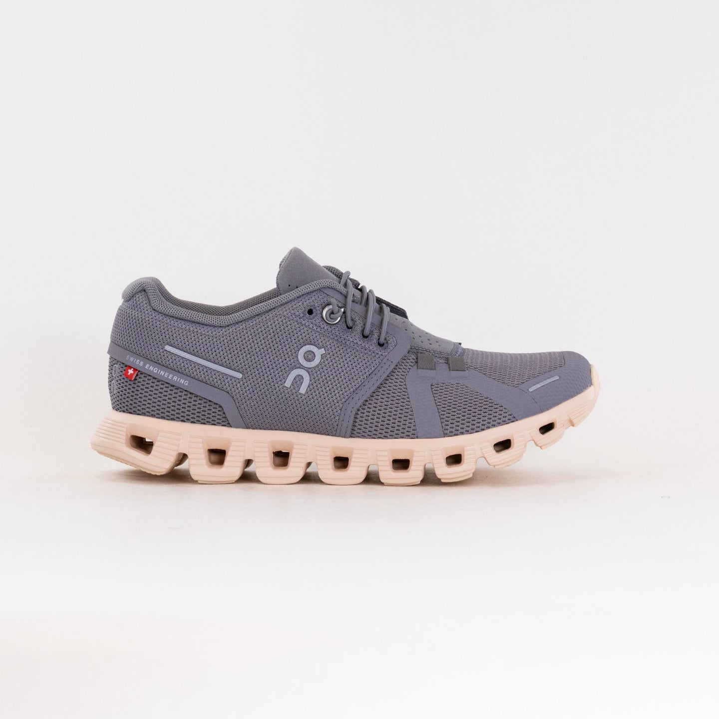 On Women's Cloud 5 Running Shoes - Zinc/Shell Colorway