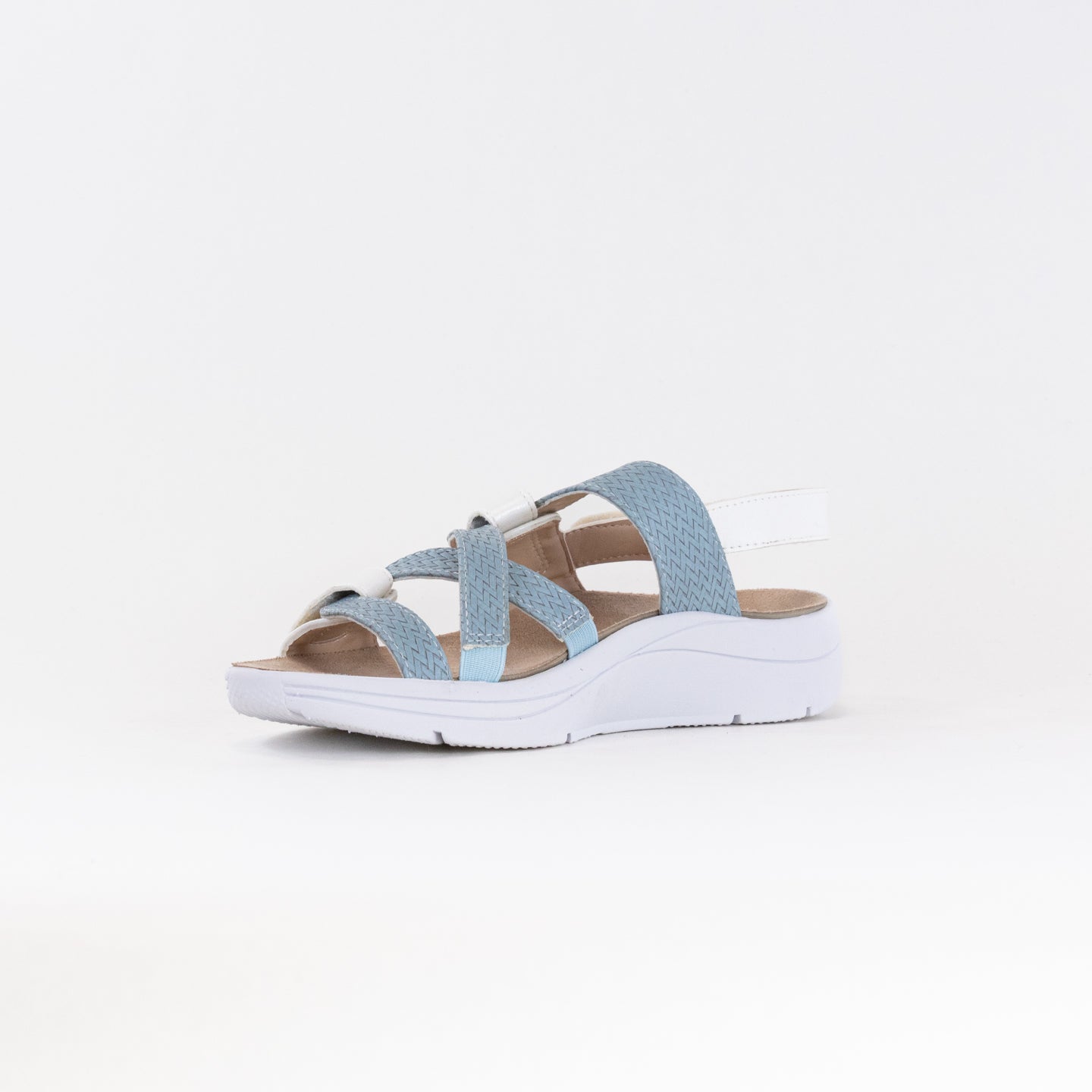 Women's Drew Serenity Sandals - Stylish White/Blue Combination