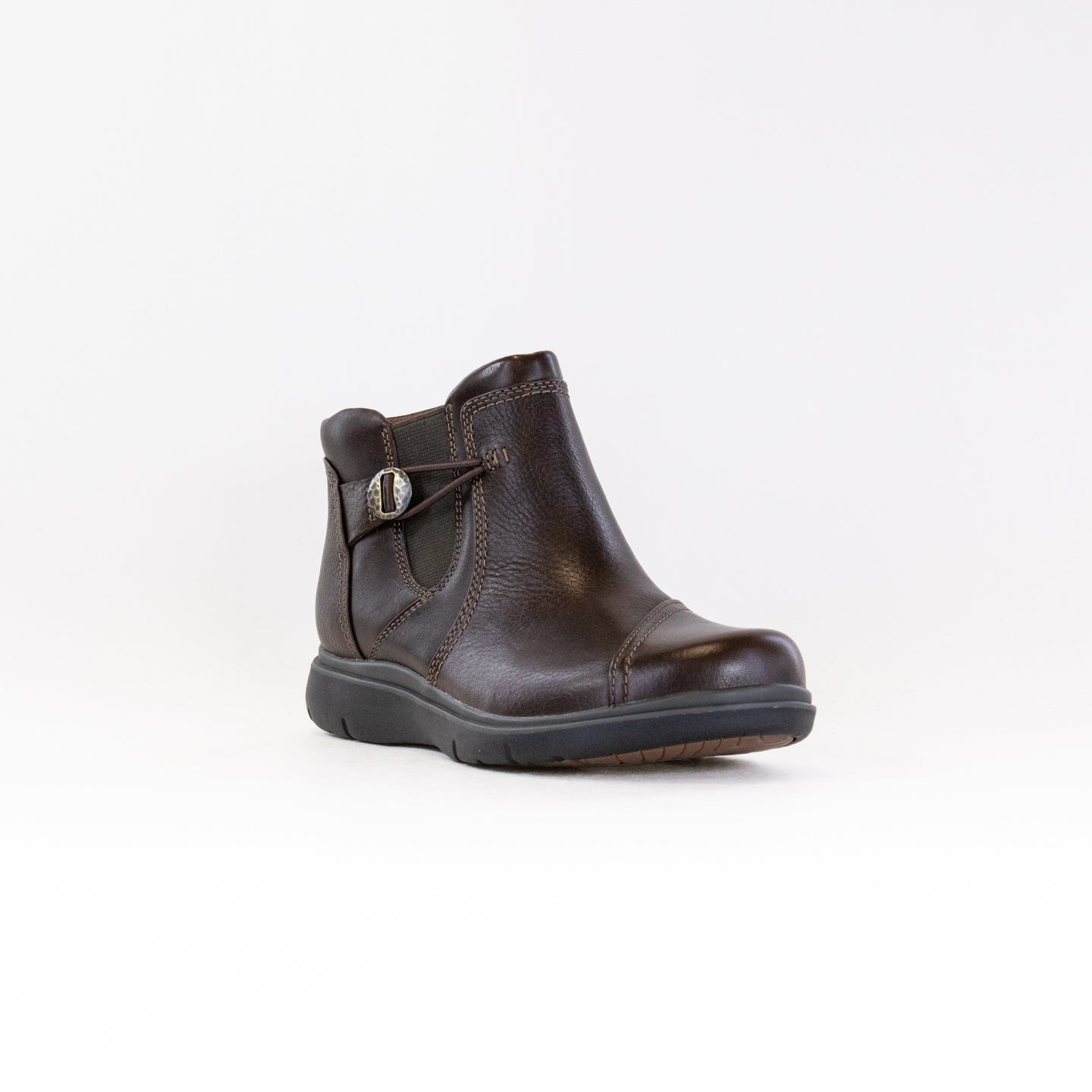Clarks Women's Dark Brown Leather Certina Joy Heritage Boots