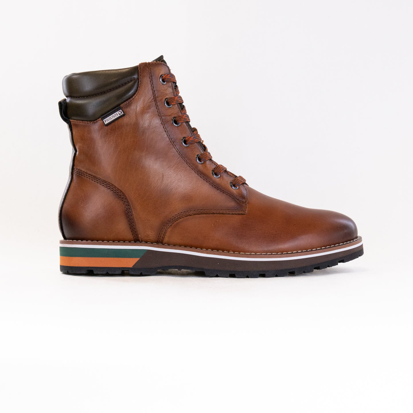 Pikolinos Pirineos Men's Dress Shoes - Brandy Calfskin Leather Model M6S - 8113C1