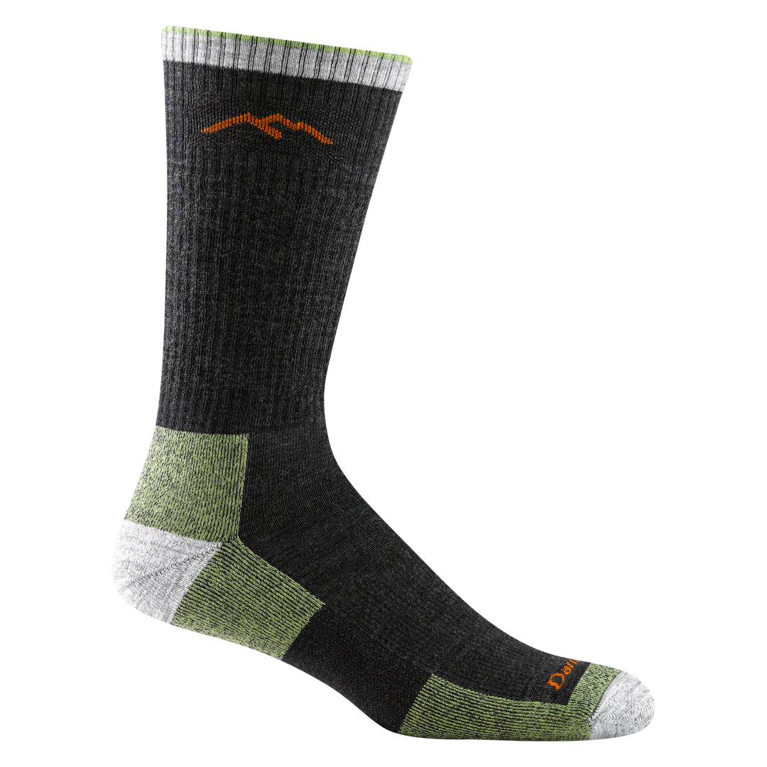 Men's Darn Tough Midweight Hiker Boot Socks with Full Cushion in Lime Color
