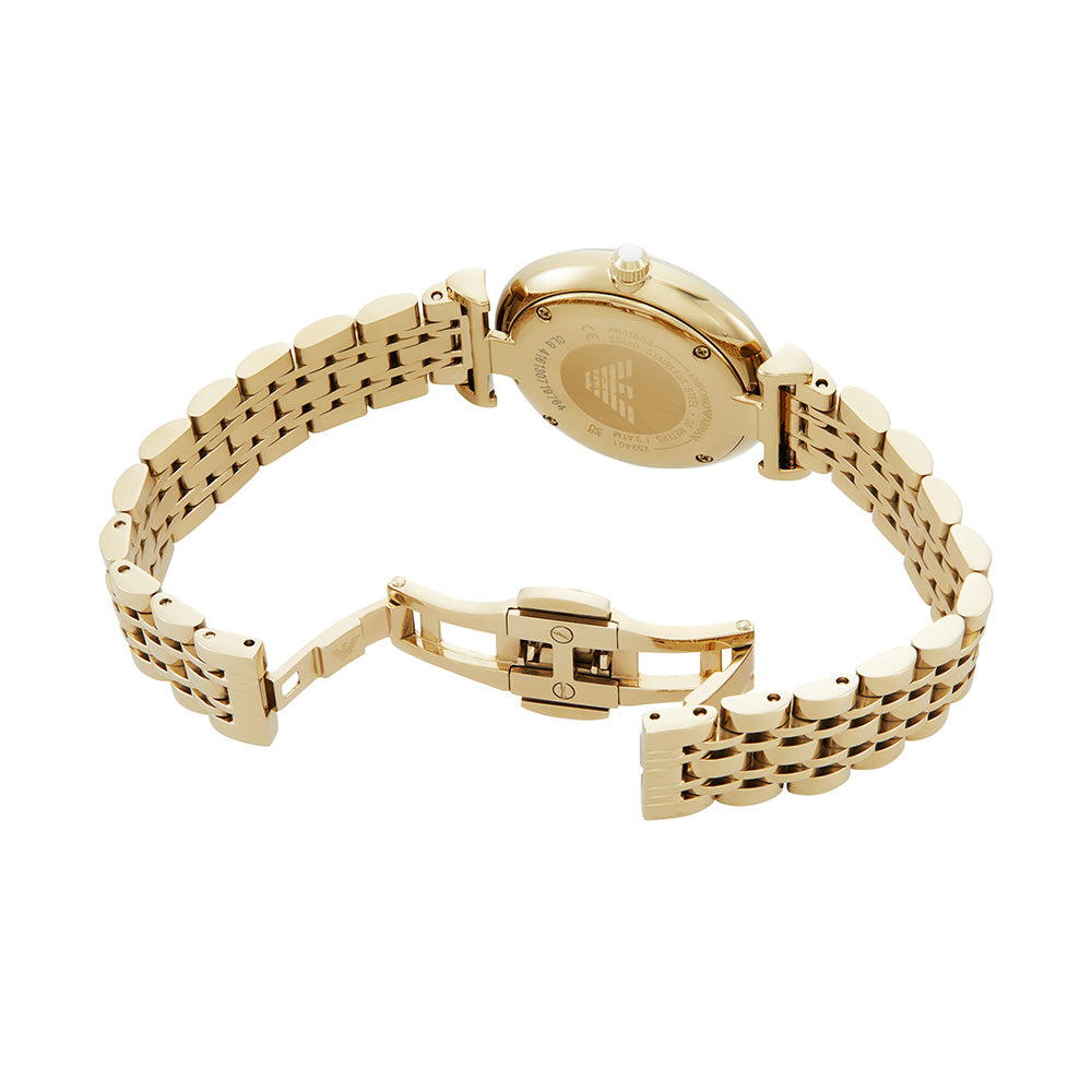 Emporio Armani Luxury Gold-Tone Stainless Steel Gianni T-Bar Men's Watch AR11608